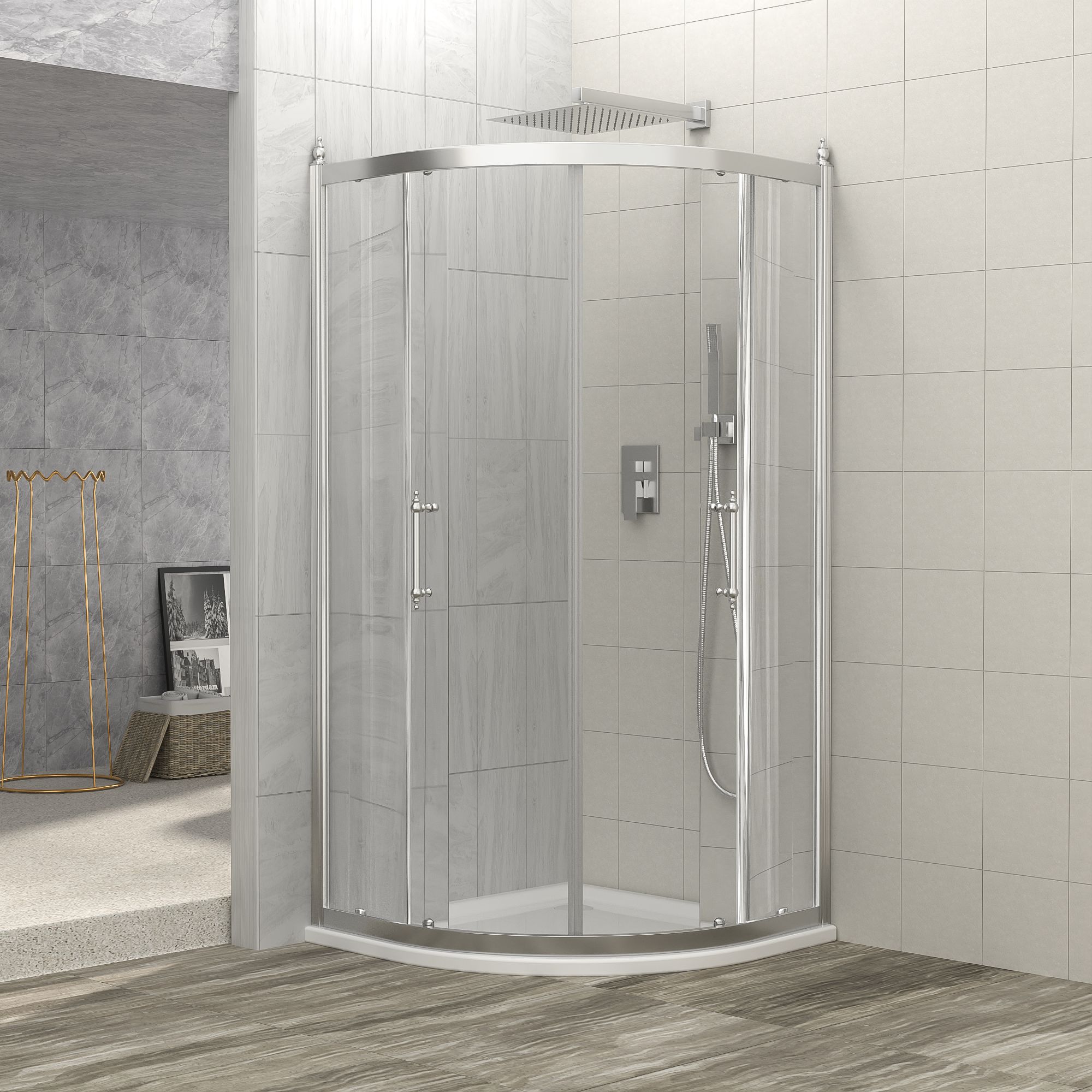 WELLFOR BTO BL-0313-OPT-LS Shower-Doors - View #2
