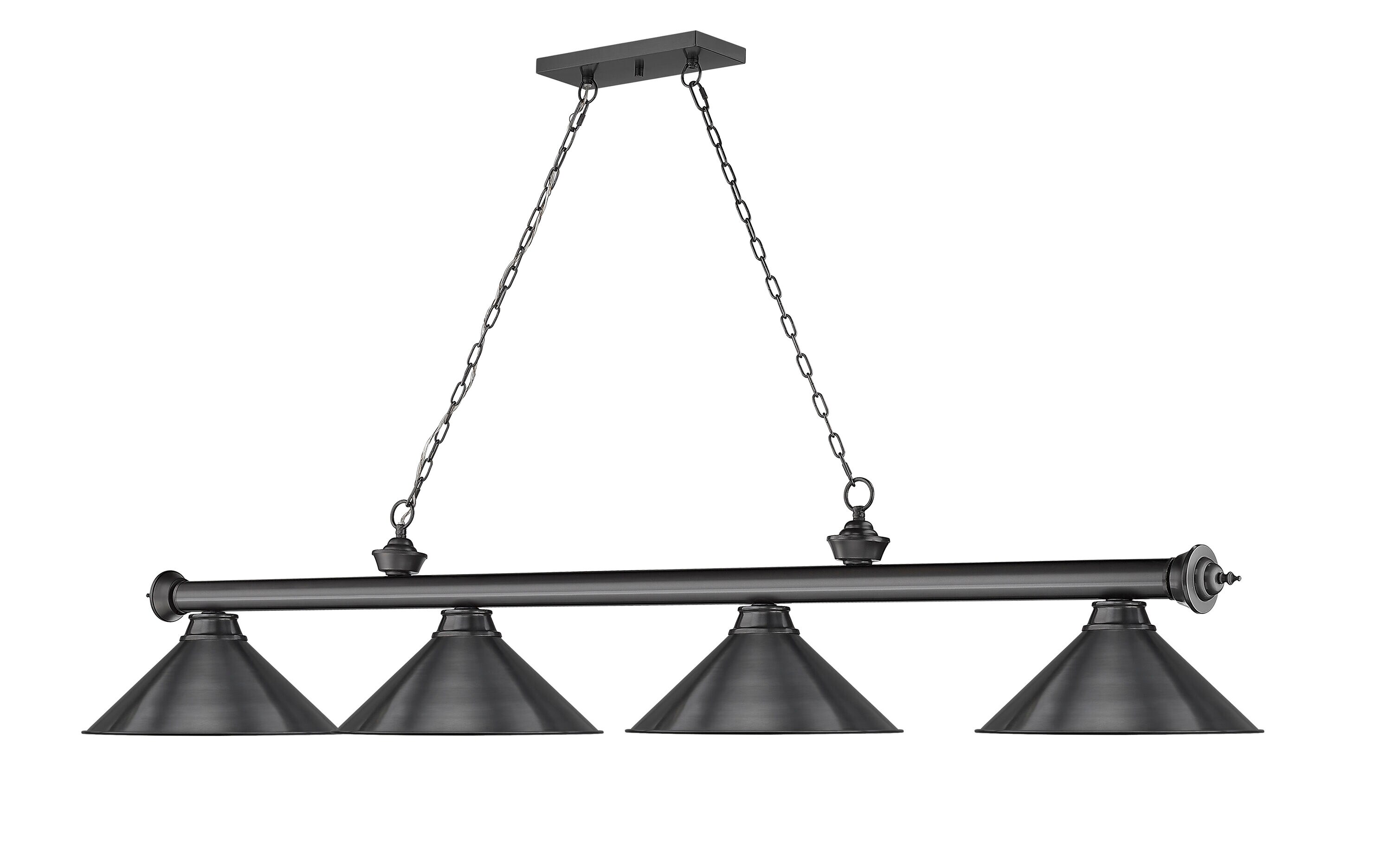 Z-Lite 2306-4BP-BP15 Pool-Table-Lighting - View #3