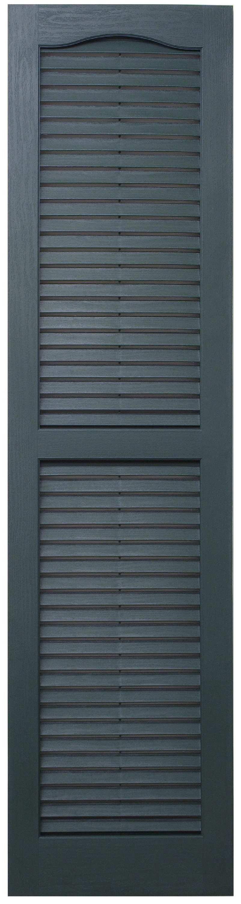 Severe Weather 2-Pack 3 color Raised/Louvered Panel 15x47in.Vinyl Ext Shutters 