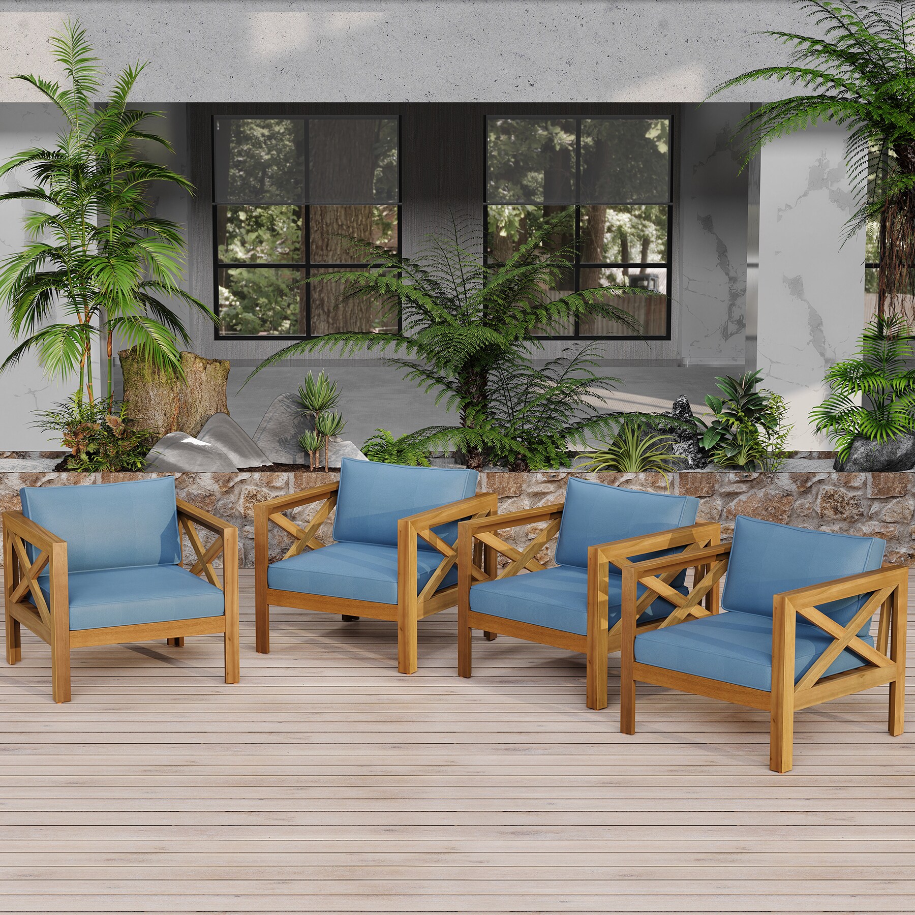 SINOFURN SYF830010BL Patio-Chairs - View #2