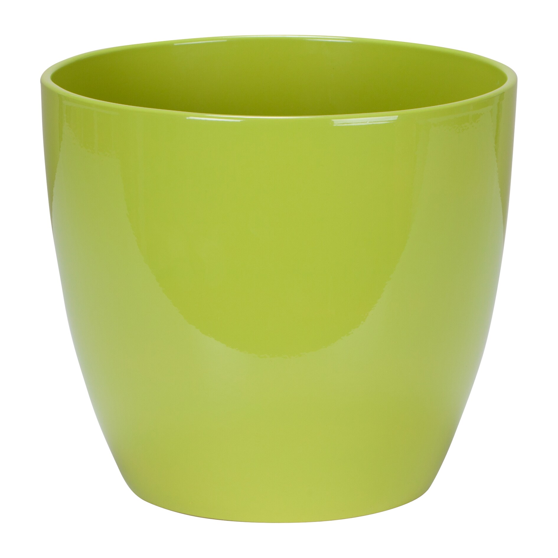  58166 11-in W x 10-in H Green Ceramic Planter