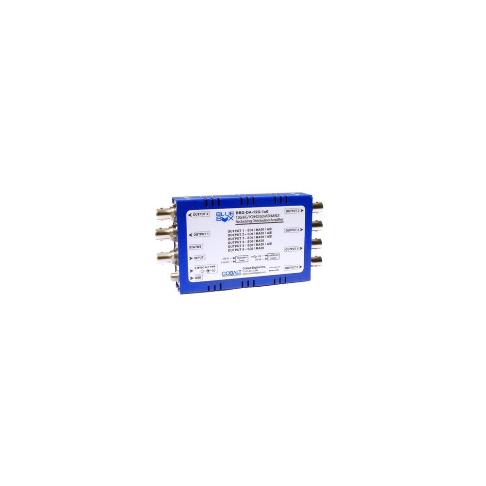  TCNCD346542 Cobalt Digital CB-BBGDA-12G-1X6 12G-3G HD SD-SDI ASI MADI Reclocking Distribution Amplifier with Input Status LED