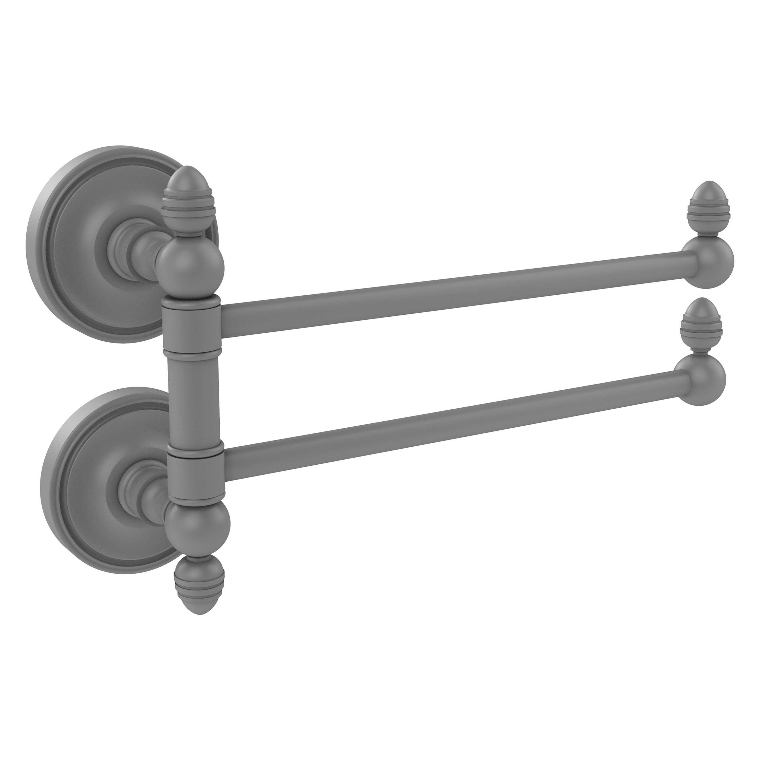 Allied Brass Prestige Regal Matte White Wall Mount Towel Rack with 4 Bars