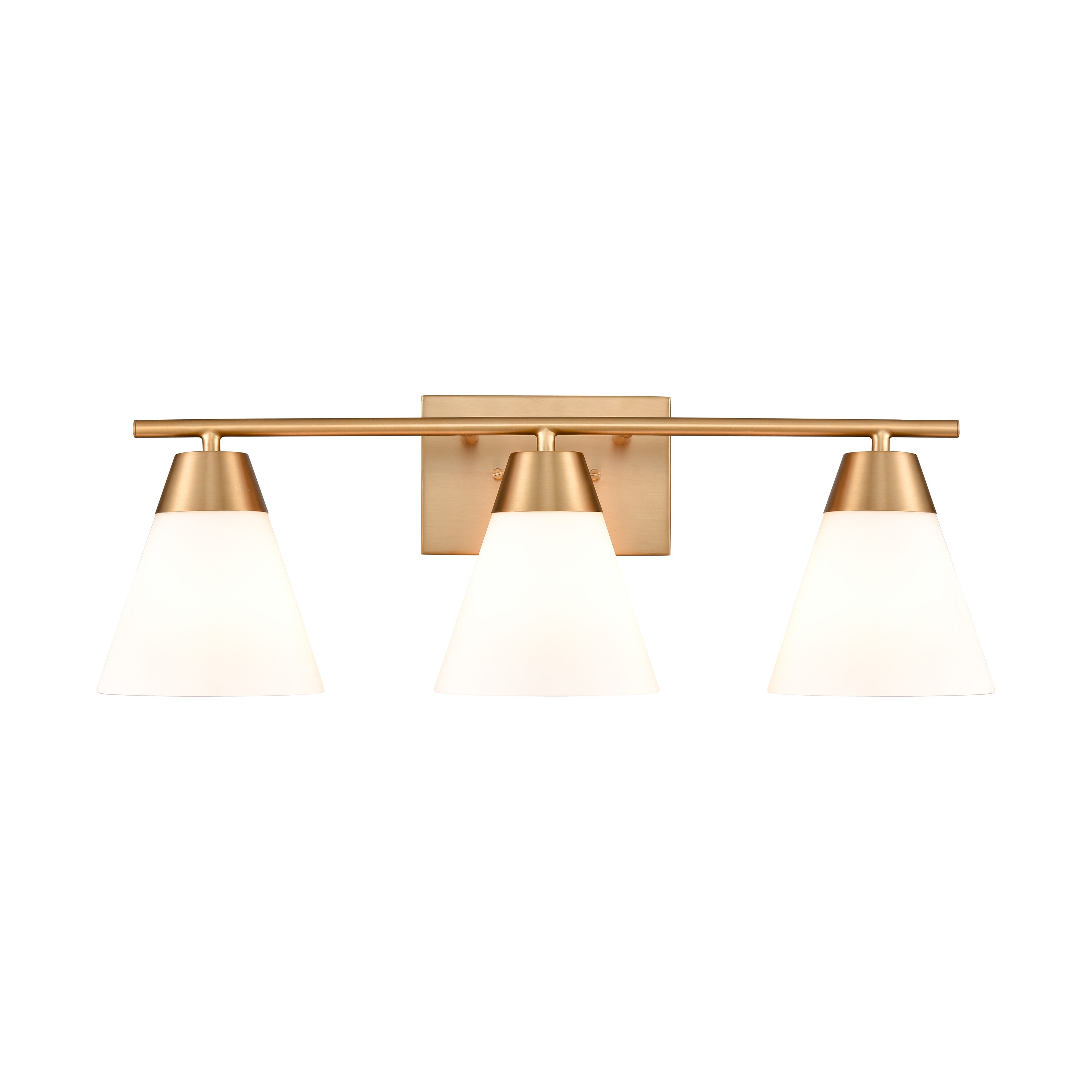 Valencia 24-in 3-Light Brushed Gold Traditional Vanity Light | - Westmore by ELK Lighting LW-221105047