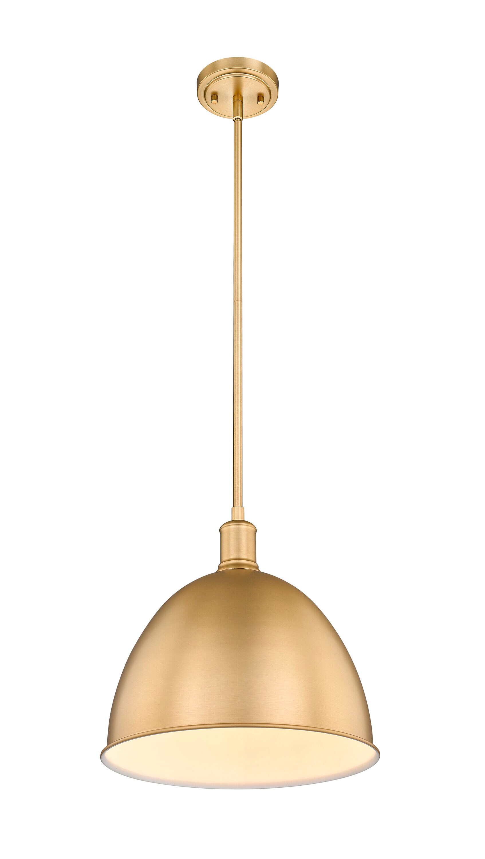 Classic Brass 12.5" Indoor/Outdoor LED Pendant Light