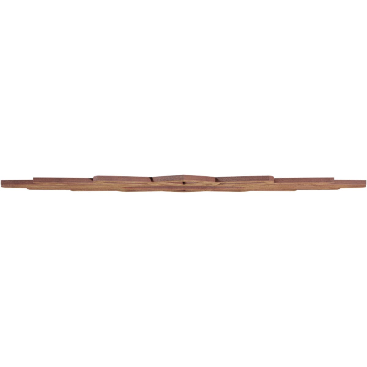 18-Inch Walnut Wood Daisy Fretwork Ceiling Medallion