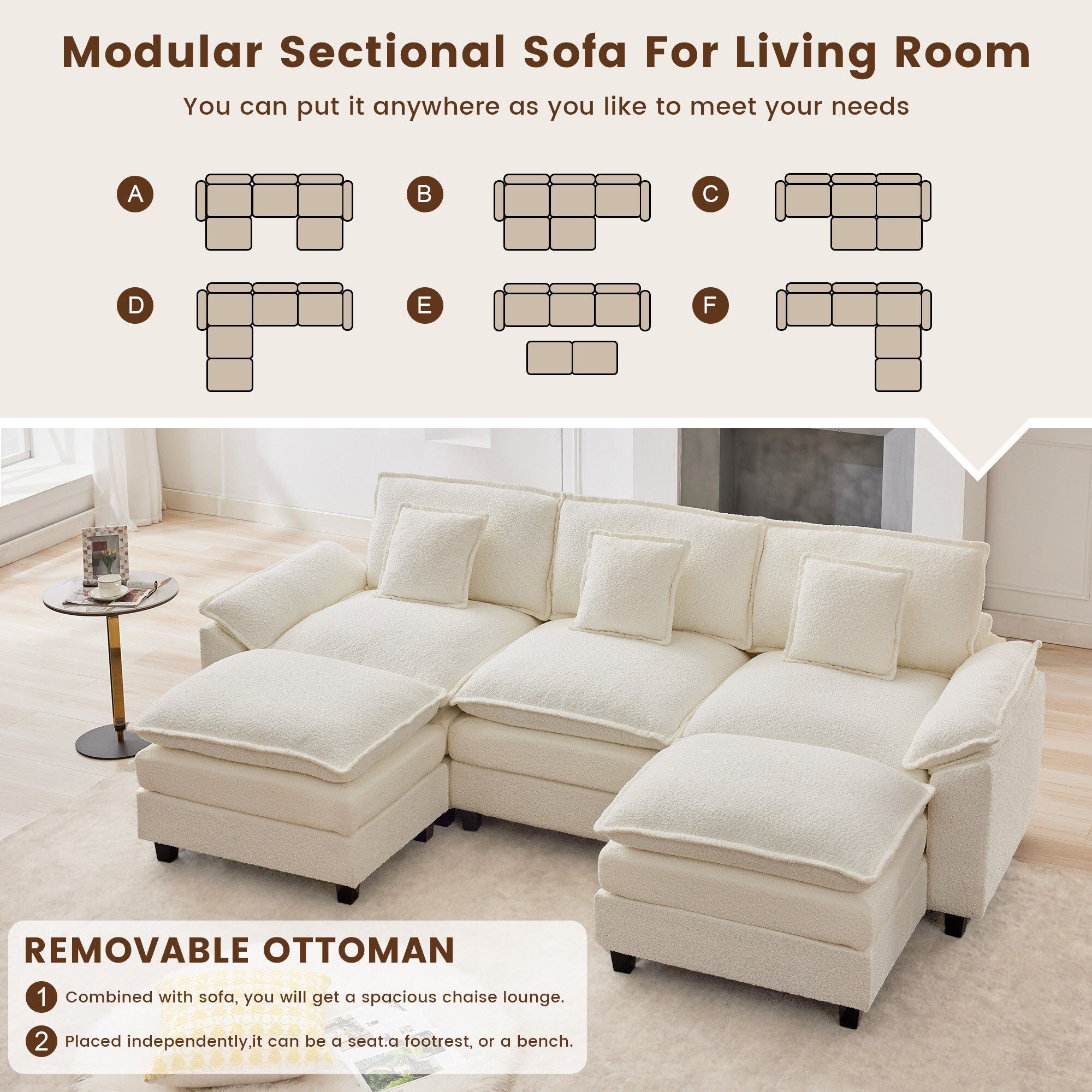 VOUA SAF-HNBYZ-BE Sofas-Loveseats - View #7