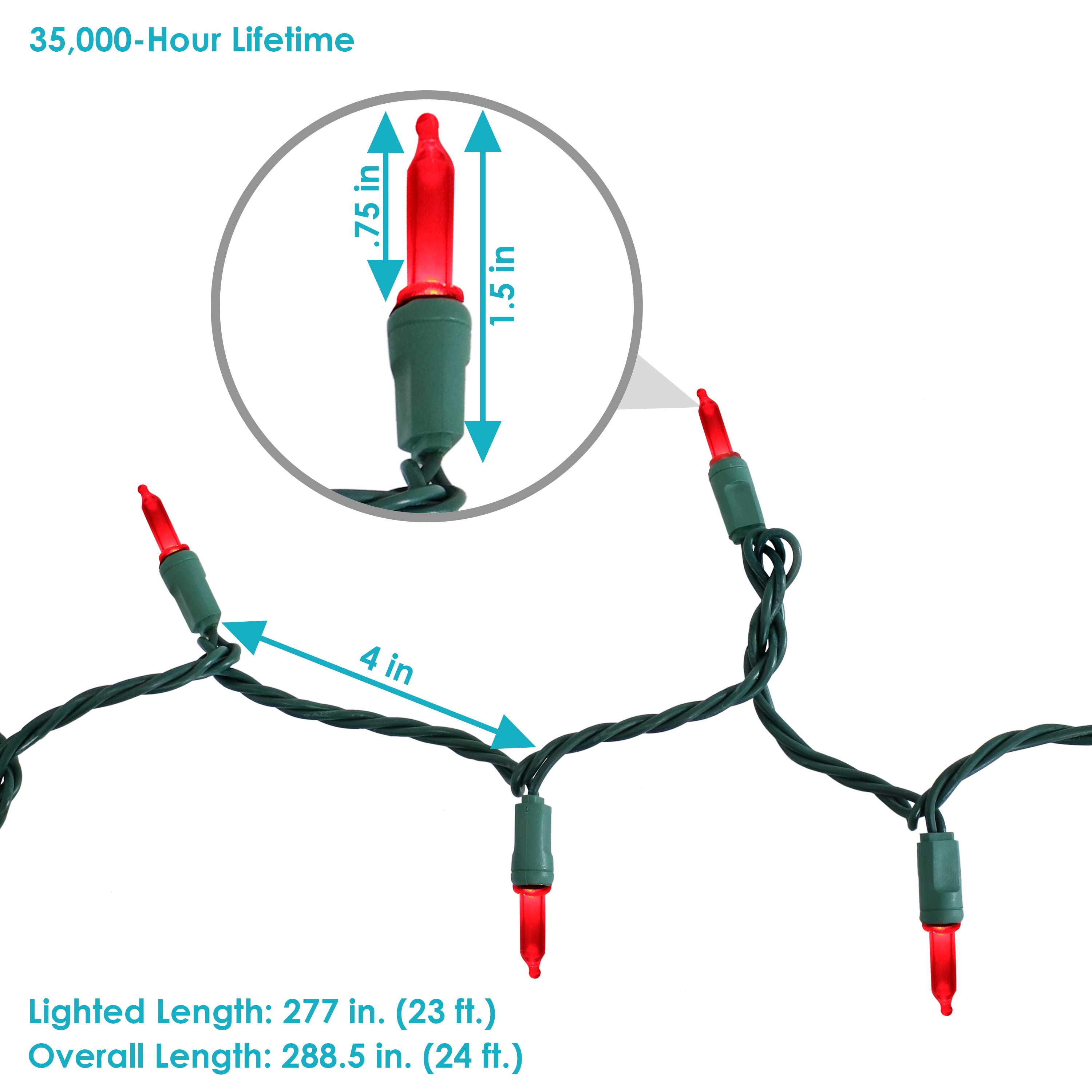 Sunnydaze Decor KWR-688 Christmas-String-Lights - View #7