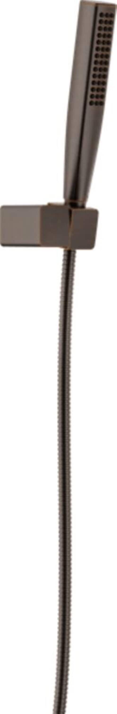 Delta Delta Single-Setting Hand Shower with Wall Mount featuring FeatherRain Spray Venetian Bronze