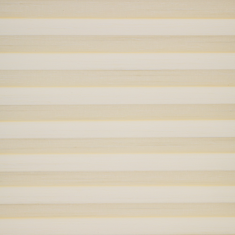 LEVOLOR 1923759 Heathered Cream Light filtering Polycotton 9/16-in Single Cellular shade swatch