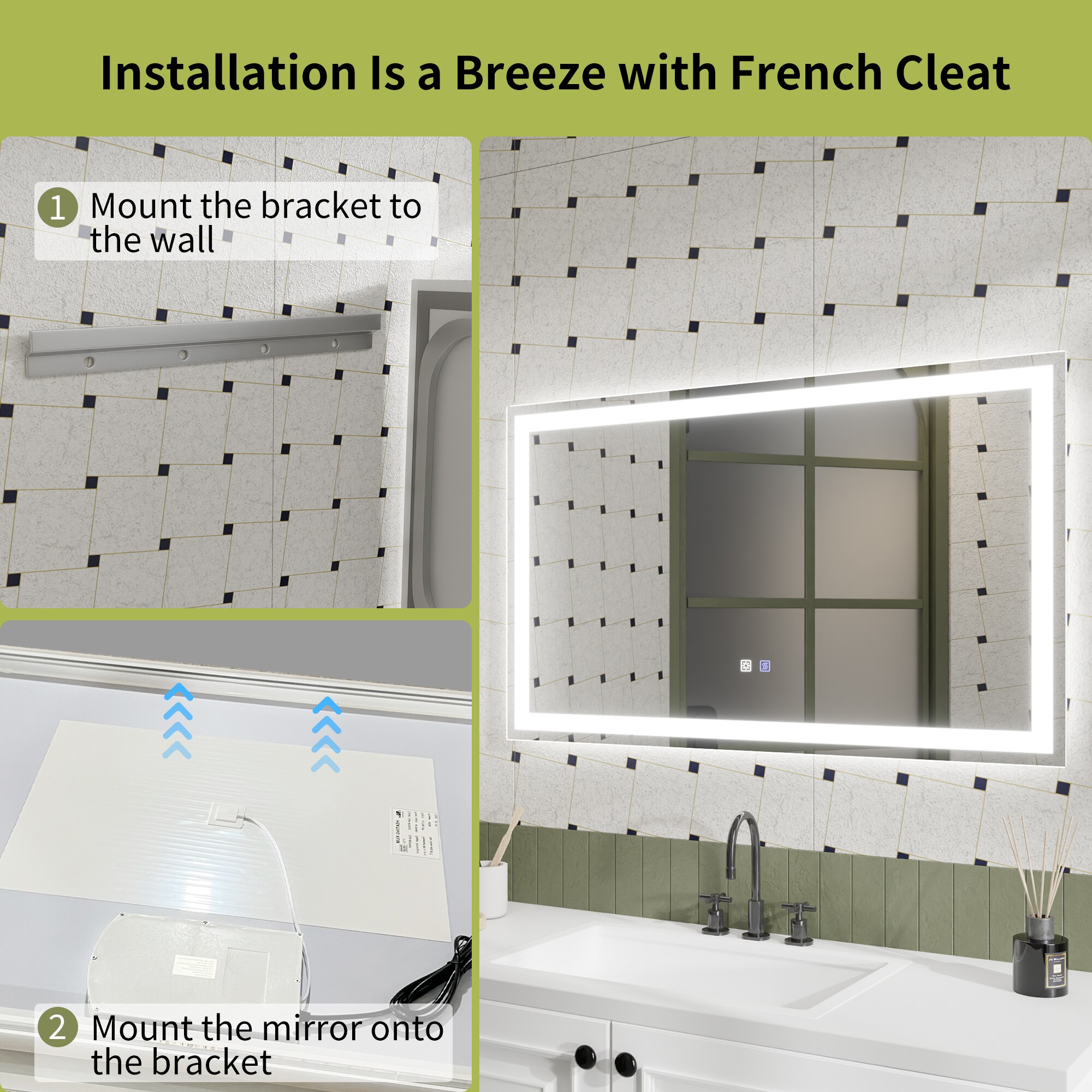 ExBrite JQBM4032FB3 Framed-Bath-Mirrors - View #13