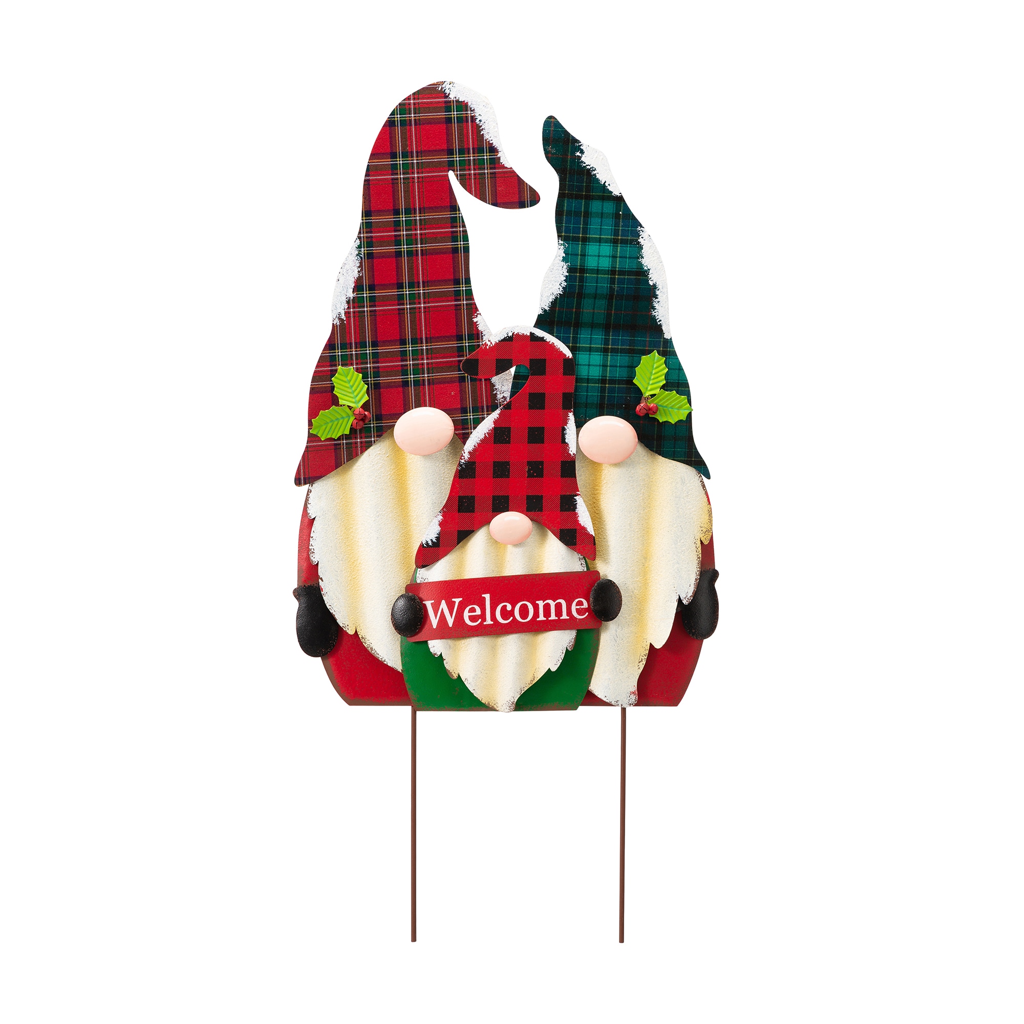 Glitzhome 2010200027 30-Inches Freestanding Gnome Yard decoration with