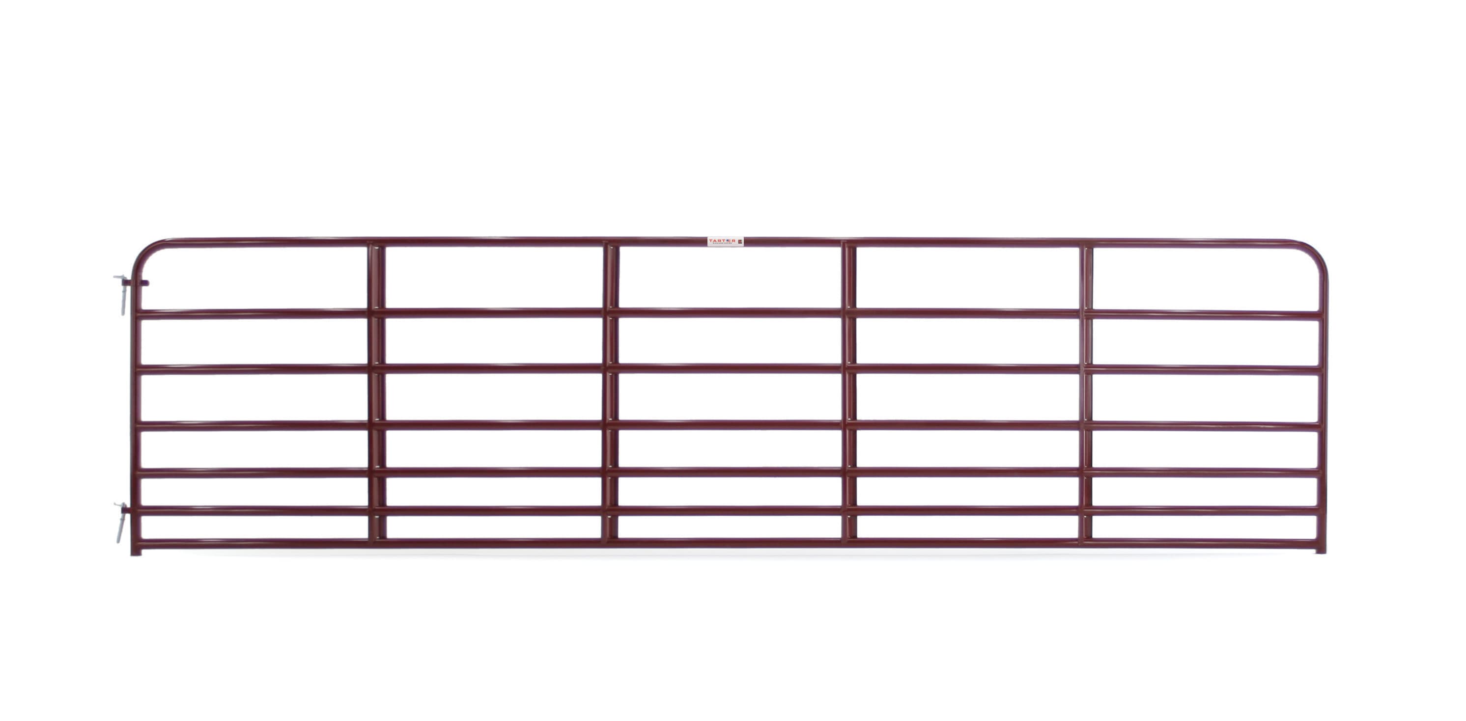 Tarter RRB16 4-ft H x 16-ft W Red e-coat Steel Farm Corral Fence gate