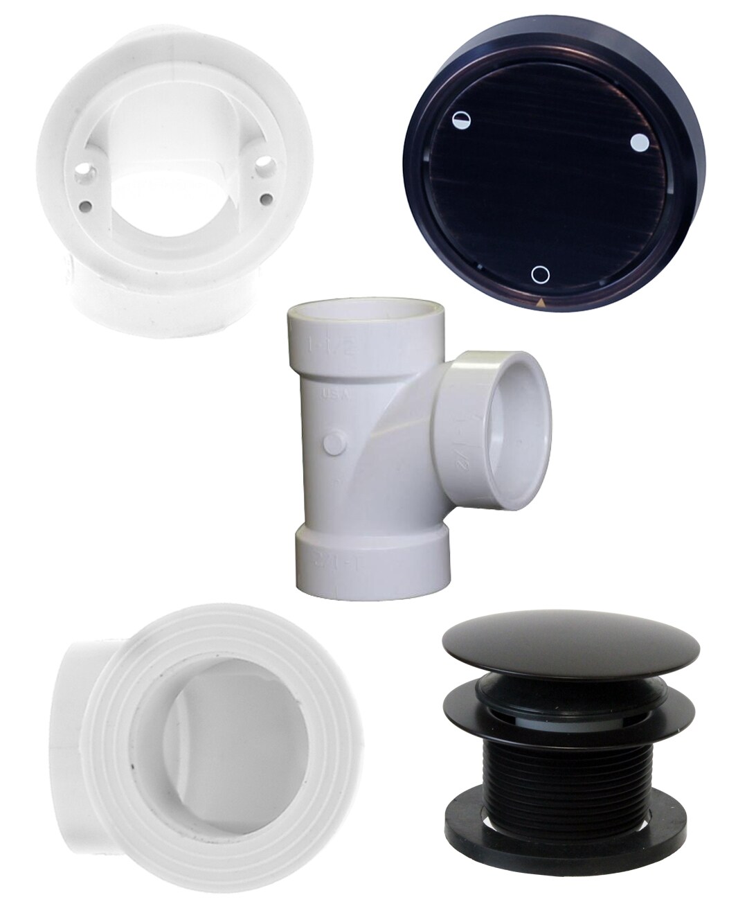 WESTBRASS D493CHPM-12 Closing Metallic Overflow Plumber's Pack In Oil Rubbed Bronze