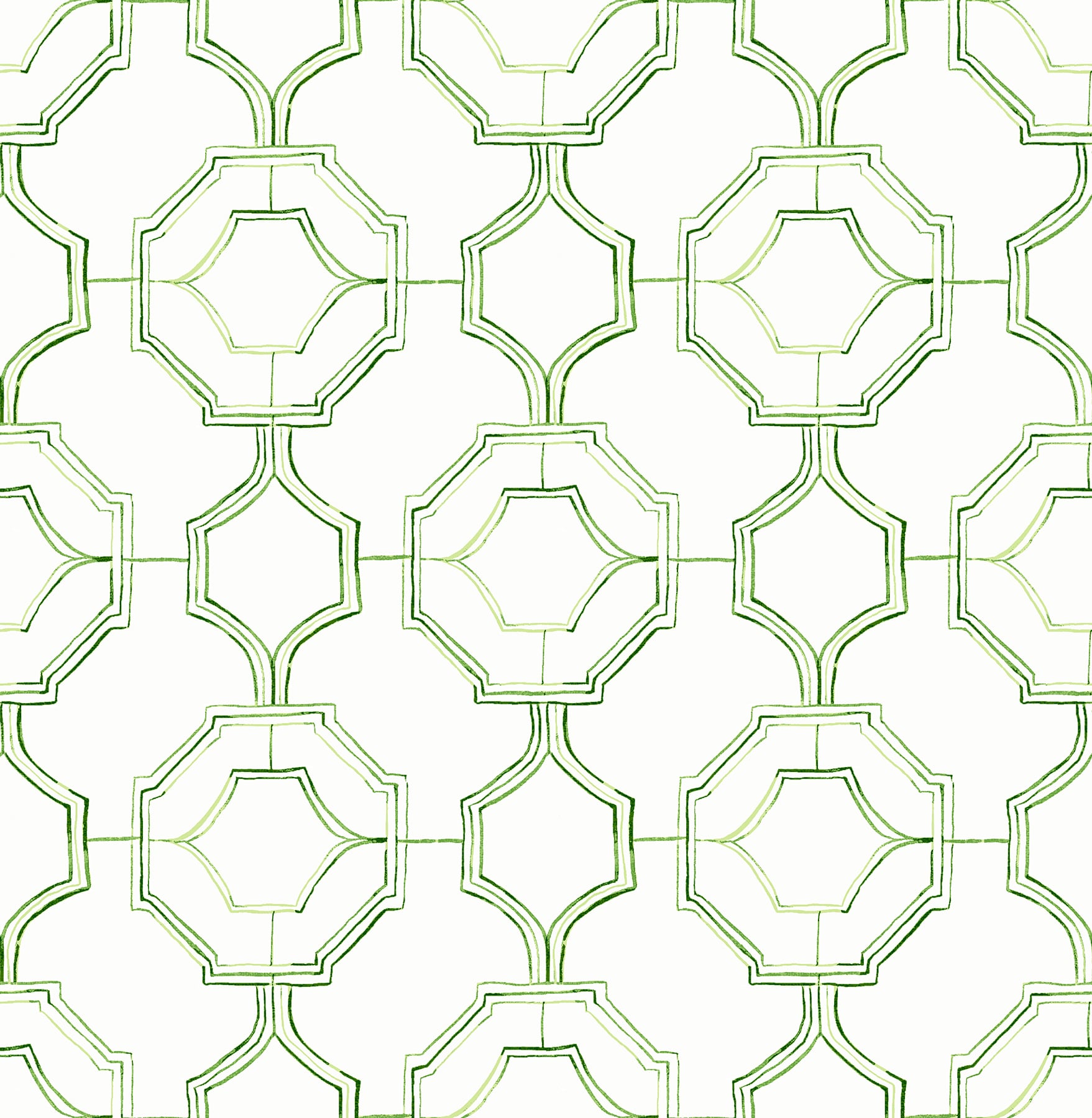 A-Street Prints 4081-26316 Happy 56.4-Sq. Feet Green Non-woven Geometric Unpasted Wallpaper
