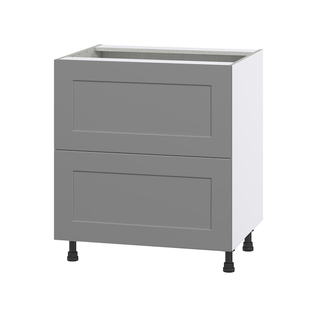 Hugo&Borg Beaumont 30-in W x 34.5-in H x 24-in D Slate Gray Drawer Base ...
