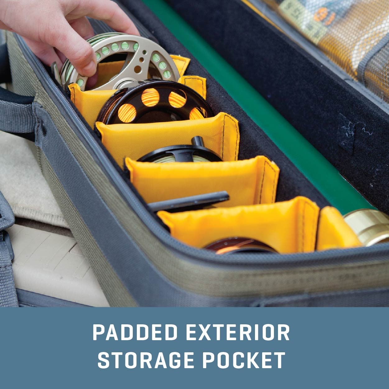Allen Grand Lake Ice Fishing Rod & Gear Storage Bag Case Shoulder