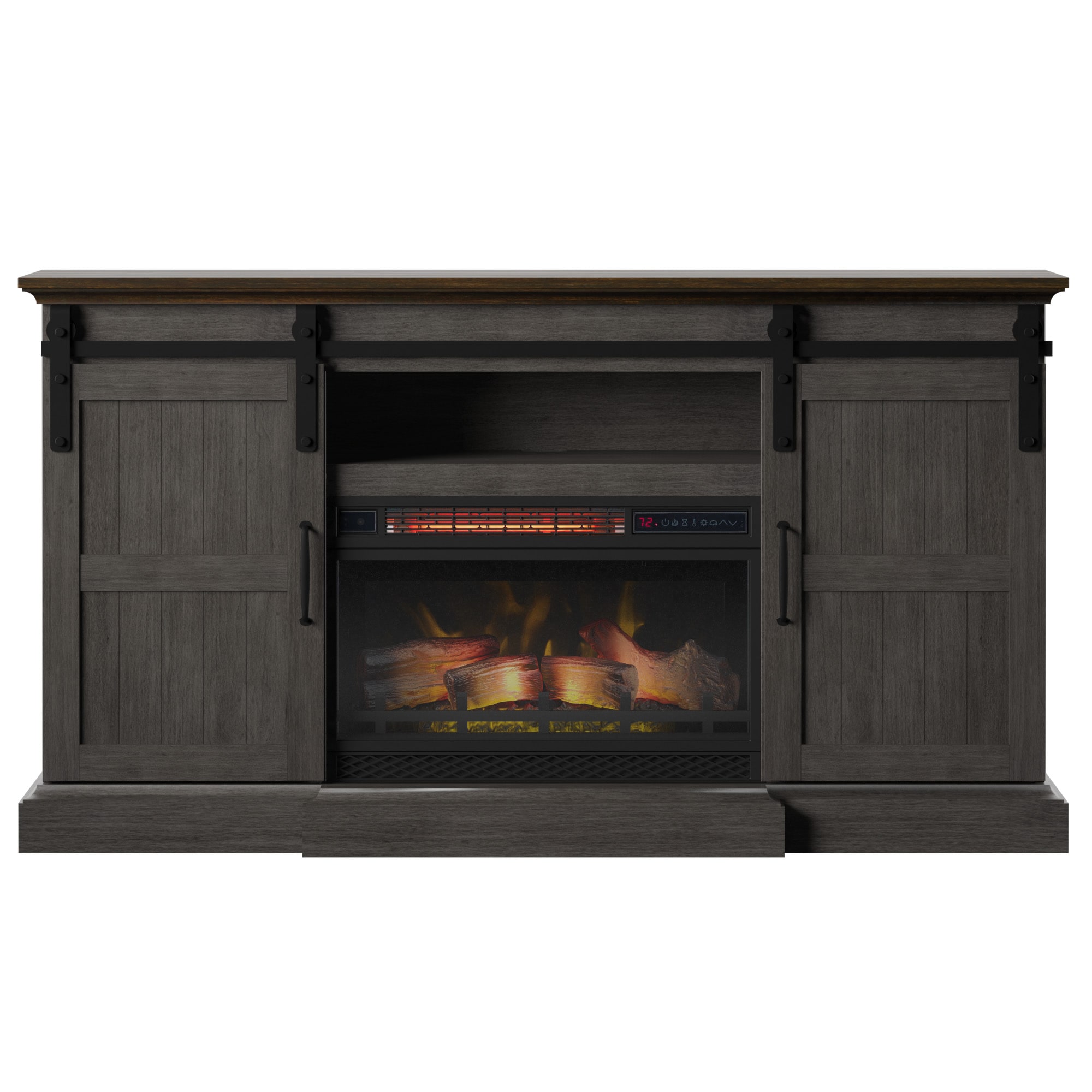 Lowes corner electric on sale fireplace tv stand