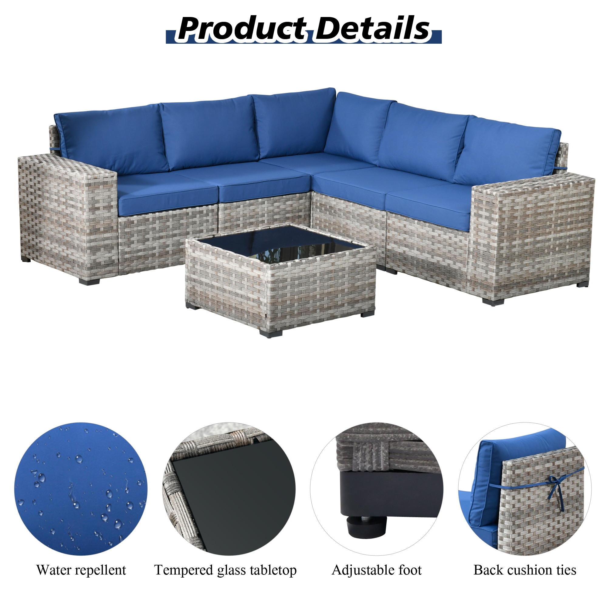 Pouuin SBBR706 Patio-Sofas-Daybeds - View #2