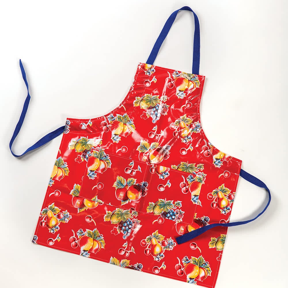 Lehman's Retro Vinyl Apron Red Mixed Fruit #100005923