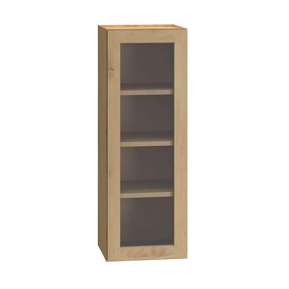 Diamond Express 331 WCG1542R Jamestown 15-in W x 42-in H x 12-in D Coastline Brown Wall Fully assembled Plywood Cabinet (Cut for Glass Shaker)