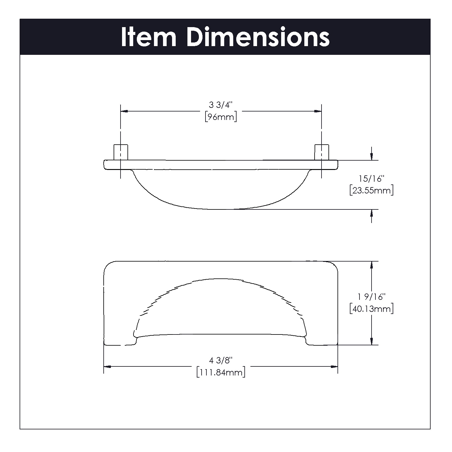 Hickory Hardware P2174-BI-10B Cabinet-Pulls - View #4