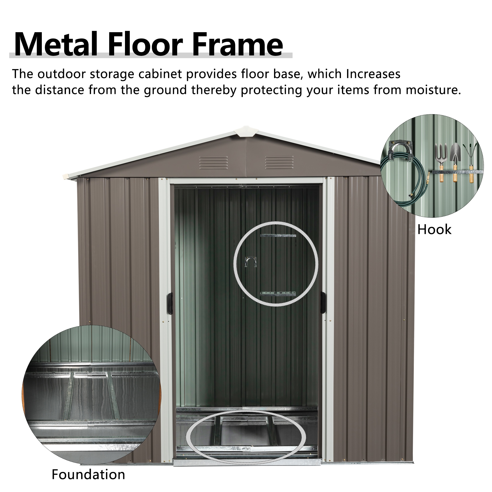Maocao Hoom BH57418 Metal-Storage-Buildings-Sheds - View #5