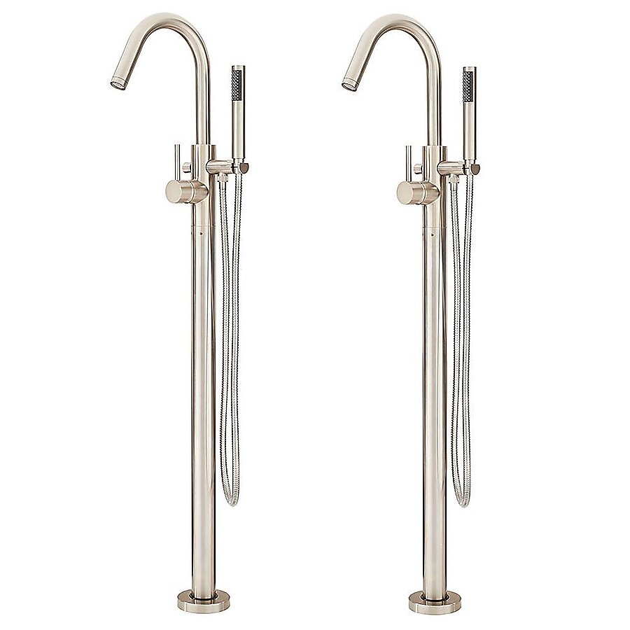 Pfister Modern Brushed Nickel 1-Handle Commercial/Residential Freestanding Bathtub Faucet Pfister Modern Brushed Nickel 1-Handle Commercial/Residential Freestanding Bathtub Faucet