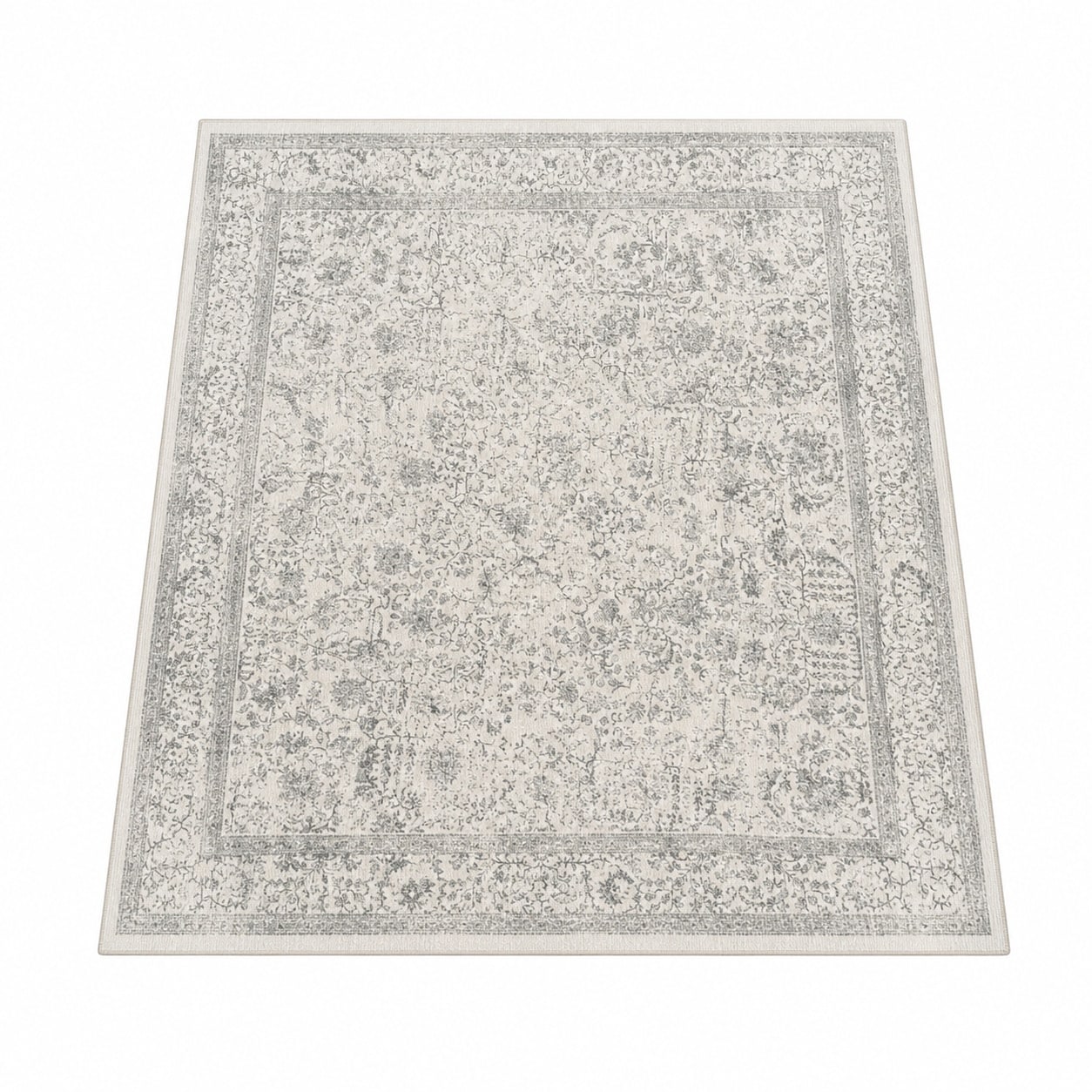 Baginizer Washable Vintage Distressed Area Rug Non Slip Low Pile Easy Care Indoor Throw Carpet for Living Room Bedroom Kitchen Office