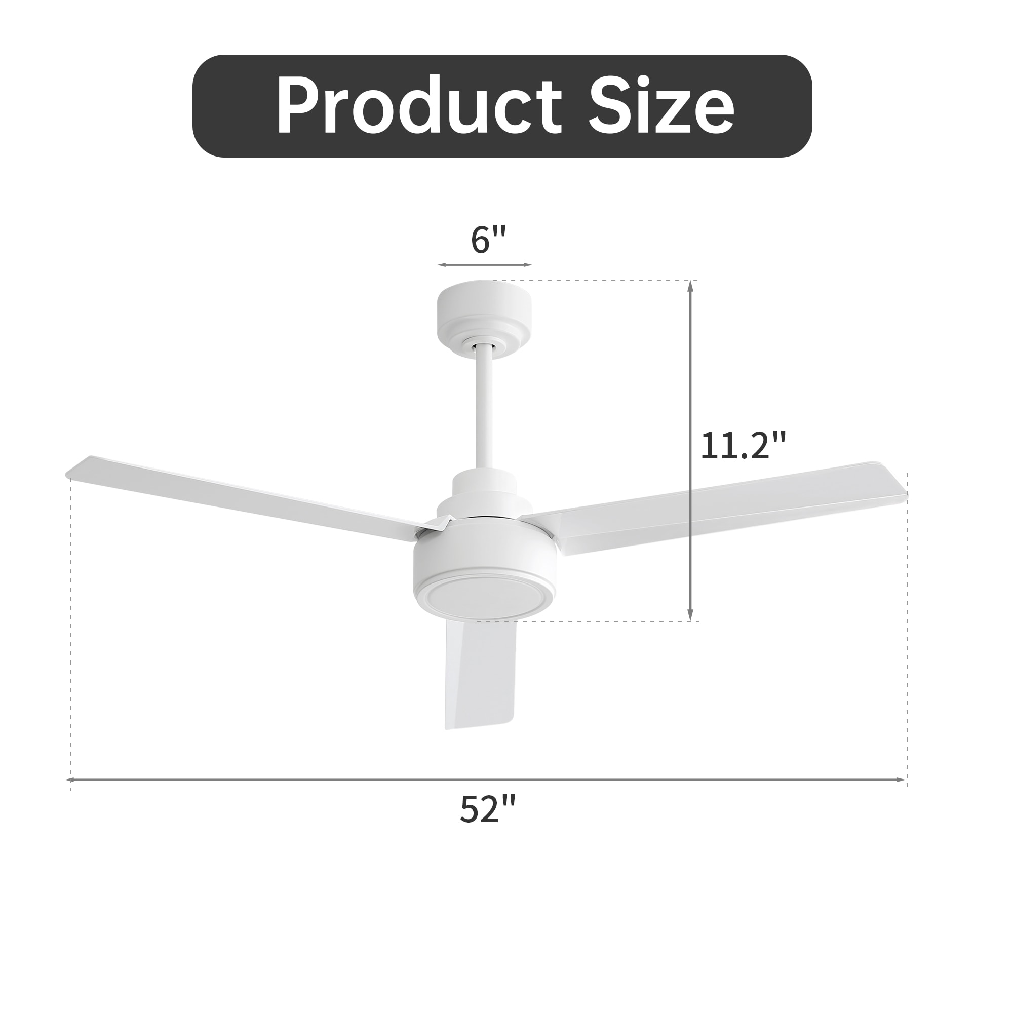 Bybafun YA3200013 Ceiling-Fans - View #2