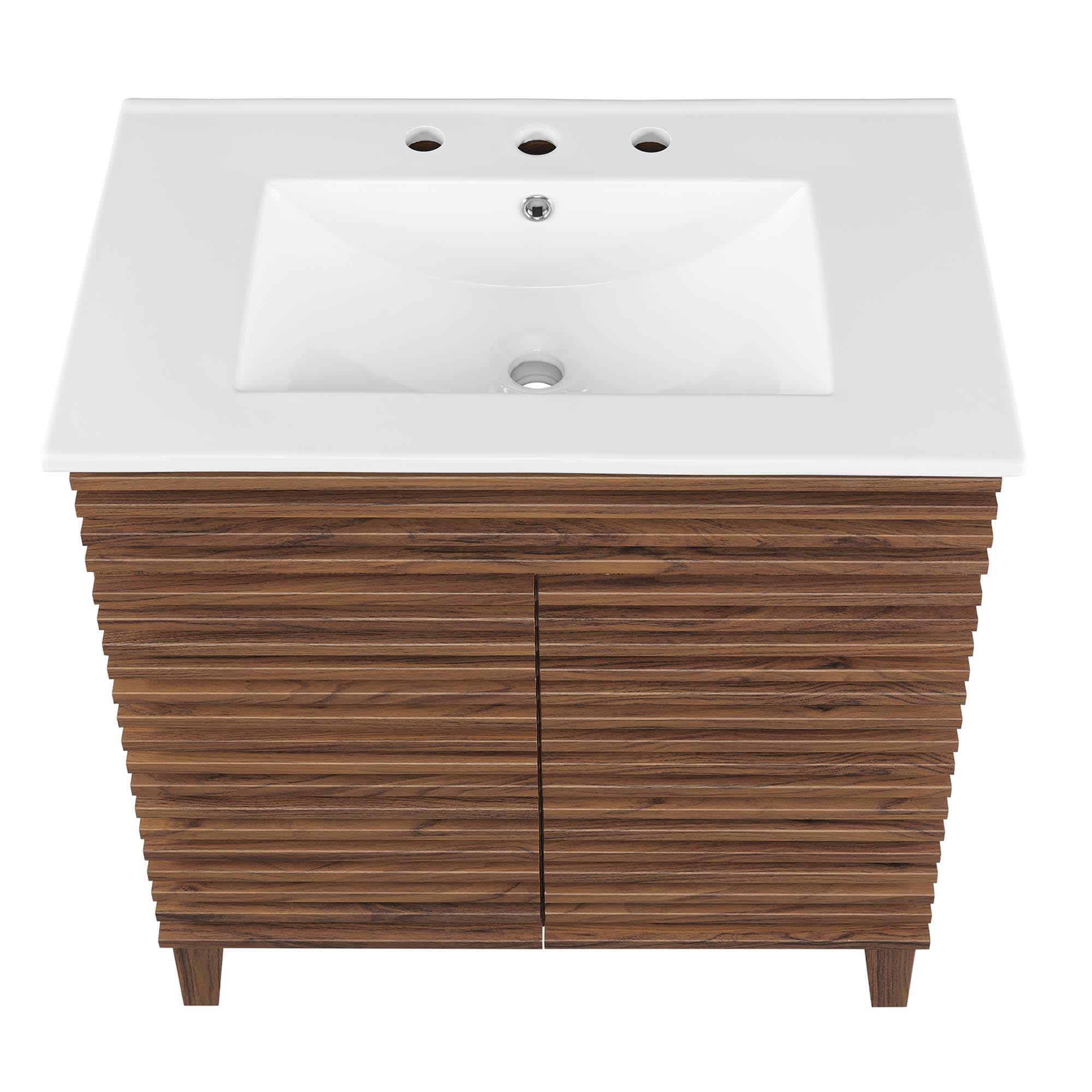 Modway EEI-5422-WAL-WHI Bath-Vanity-Combo - View #8
