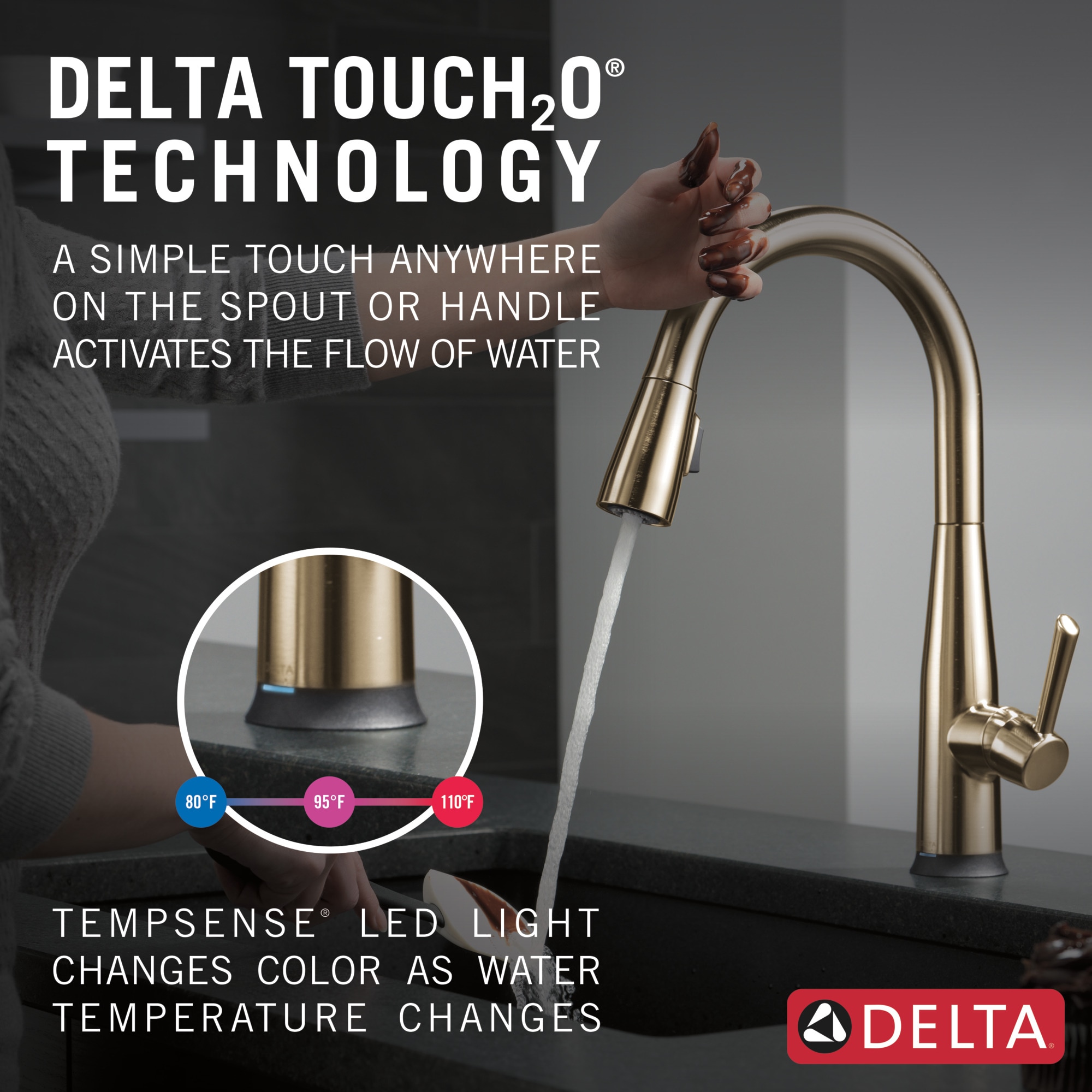 Delta 9113TV-CZ-DST Kitchen-Faucets - View #4
