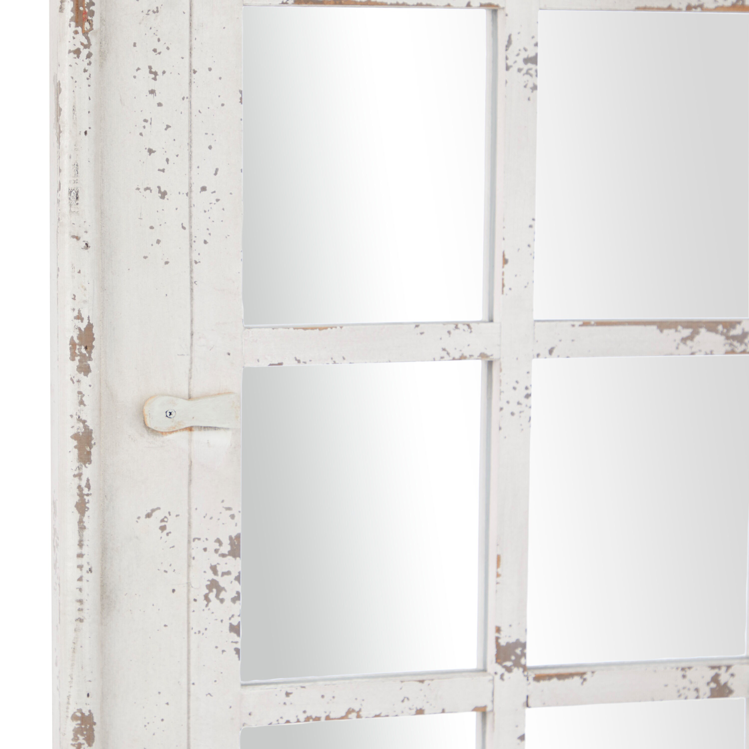 White Distressed Round Wood Wall Mirror, Hobby Lobby