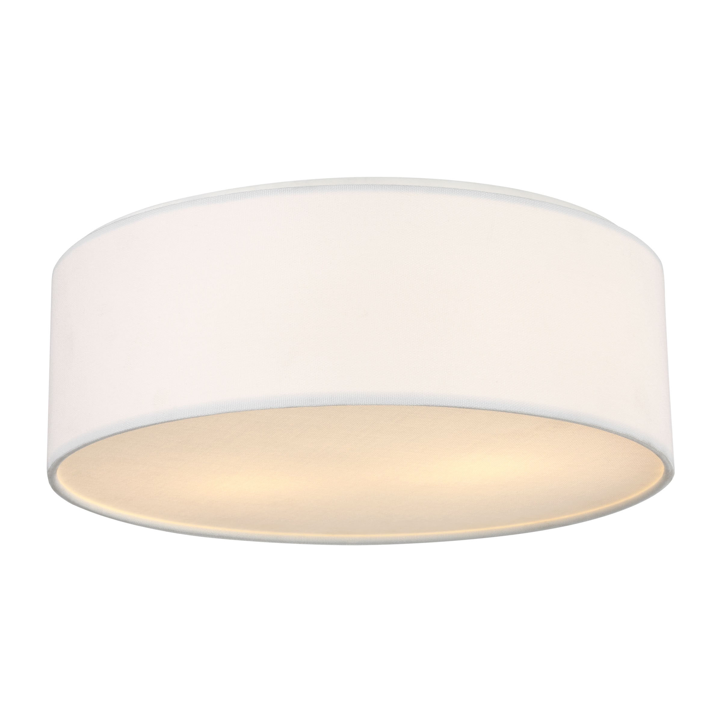 Generation Lighting GLF1023MWT Larson 3 -Light 24-in Matte White Semi Flush Mount Light