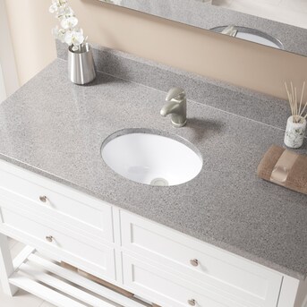 MR Direct White Porcelain Undermount Oval Traditional Bathroom Sink ...