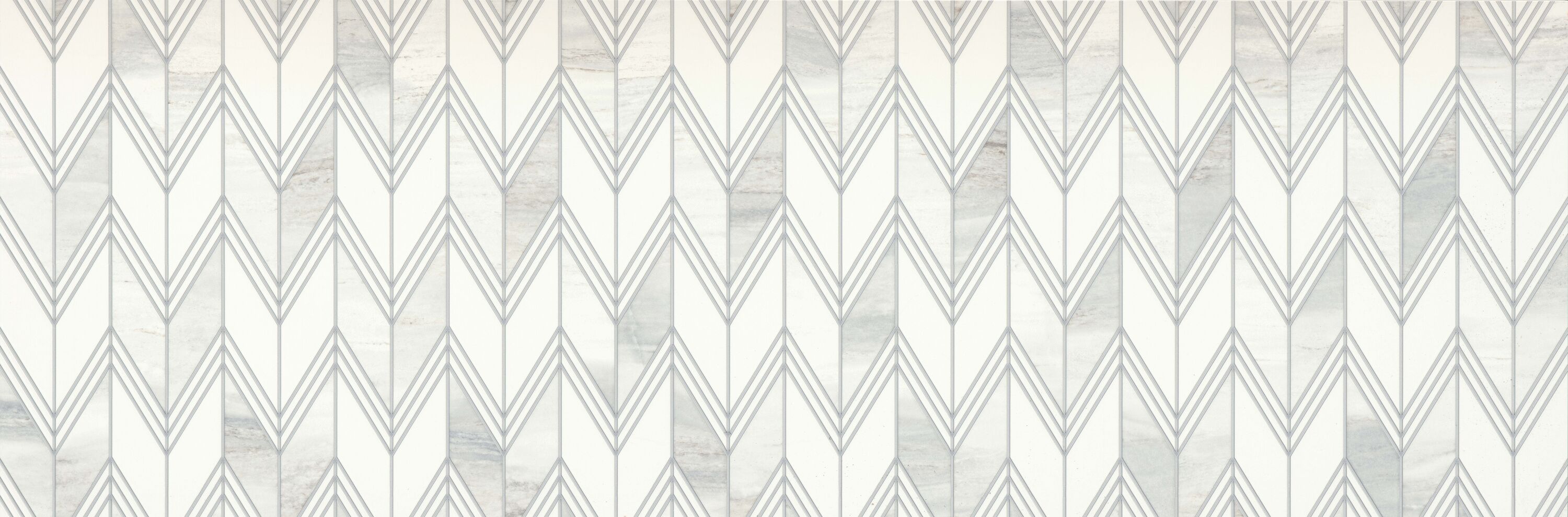 Emser W23KUDOCHPE1647P Kudos Chevron Perla 17-in x 47-in Glossy Ceramic Wall Tile (15.501-sq. ft/ Carton)