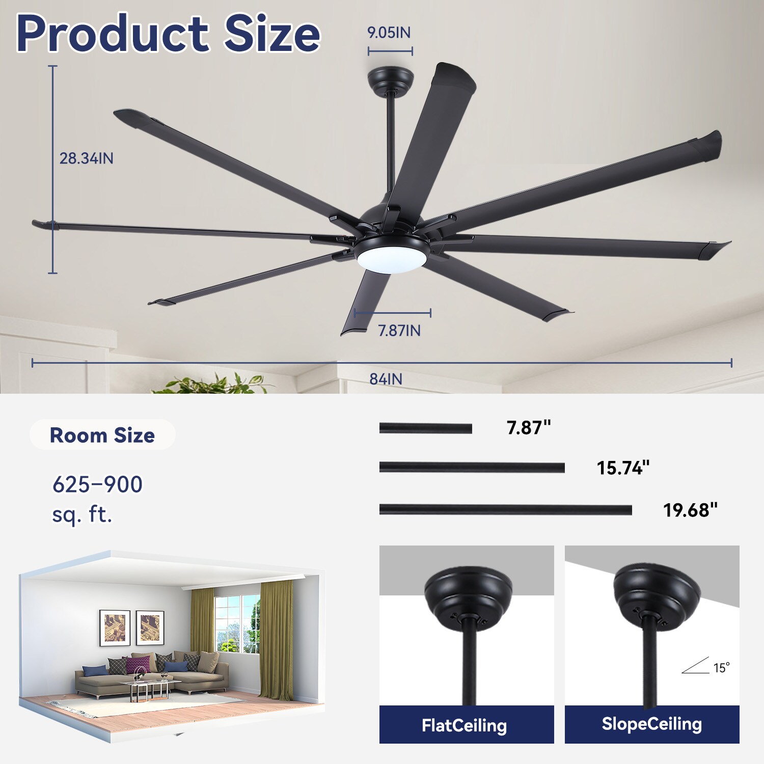 Kviflon LS9001-84 Ceiling-Fans - View #4