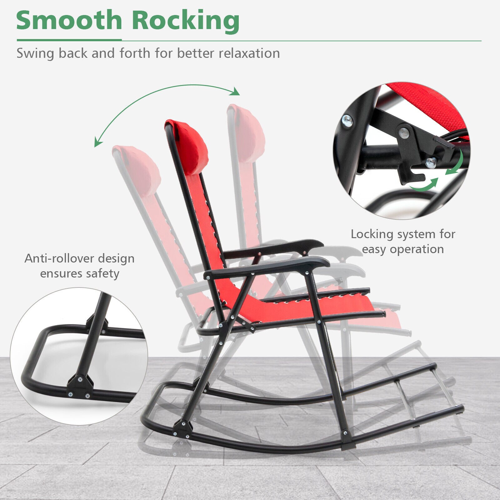 Forclover HYFE-3564RE Patio-Chairs - View #7