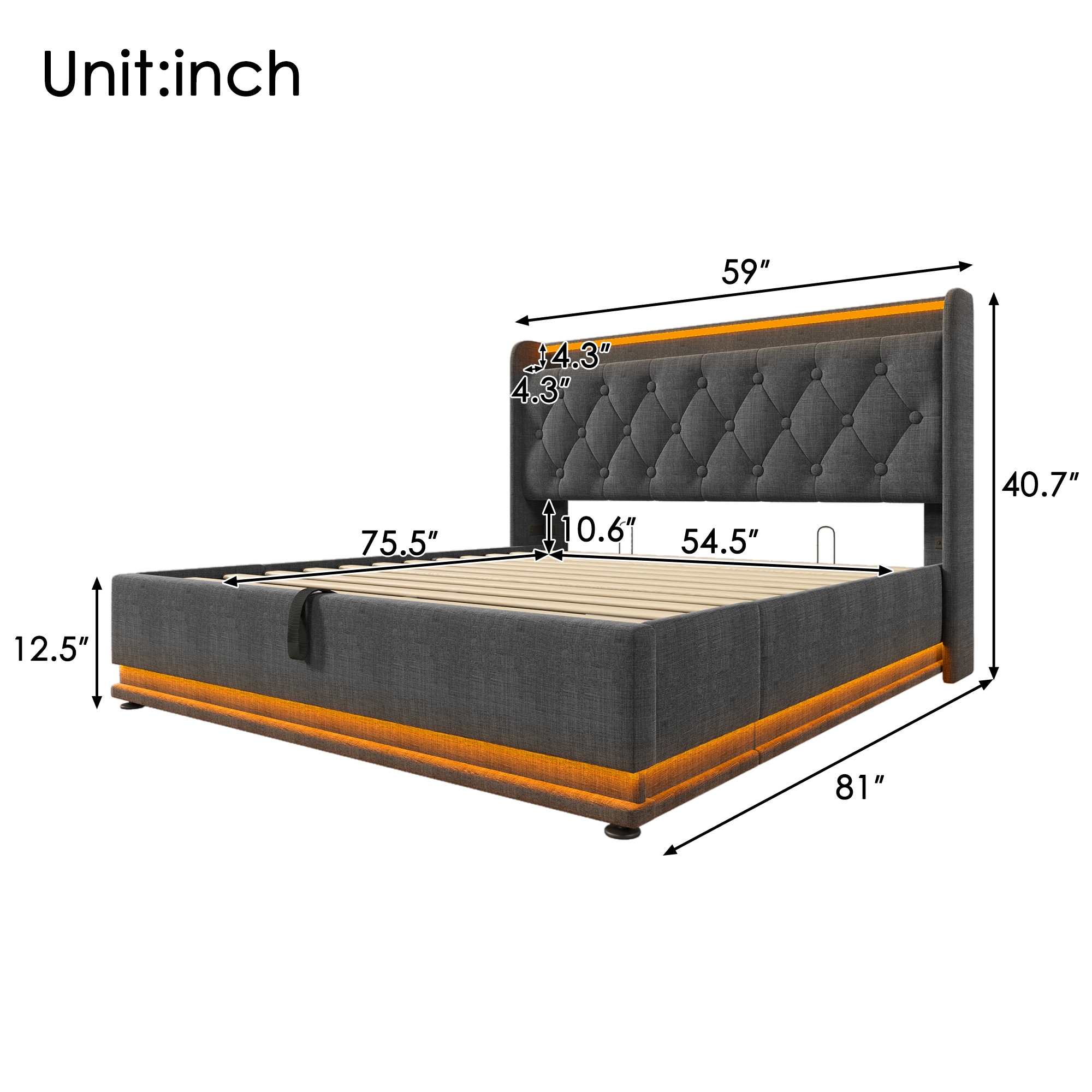 ModernLuxe L3P-N736P188806G beds - View #3