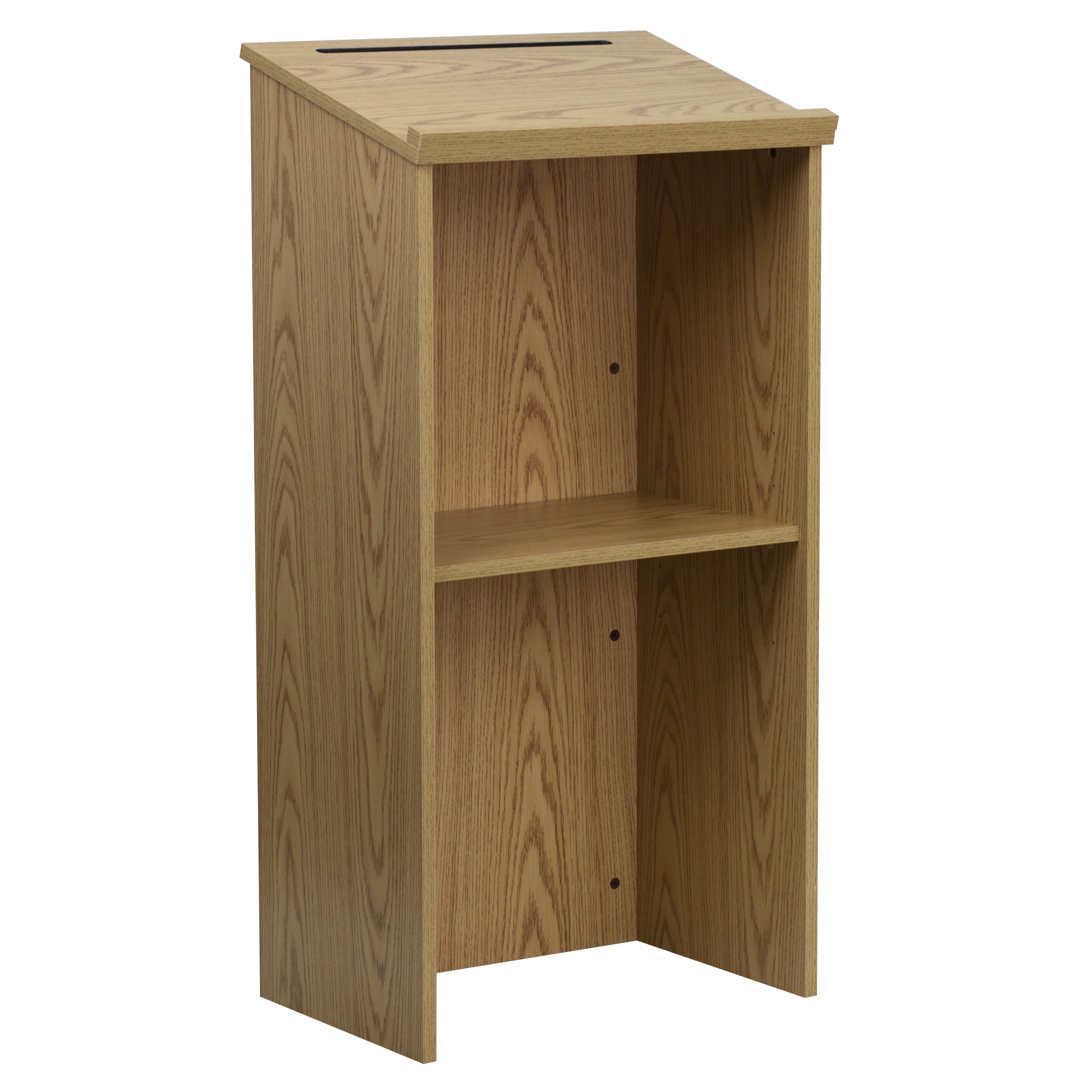 Flash Furniture 847254021937 23.0-Inches Brown Modern/Contemporary Standing desk