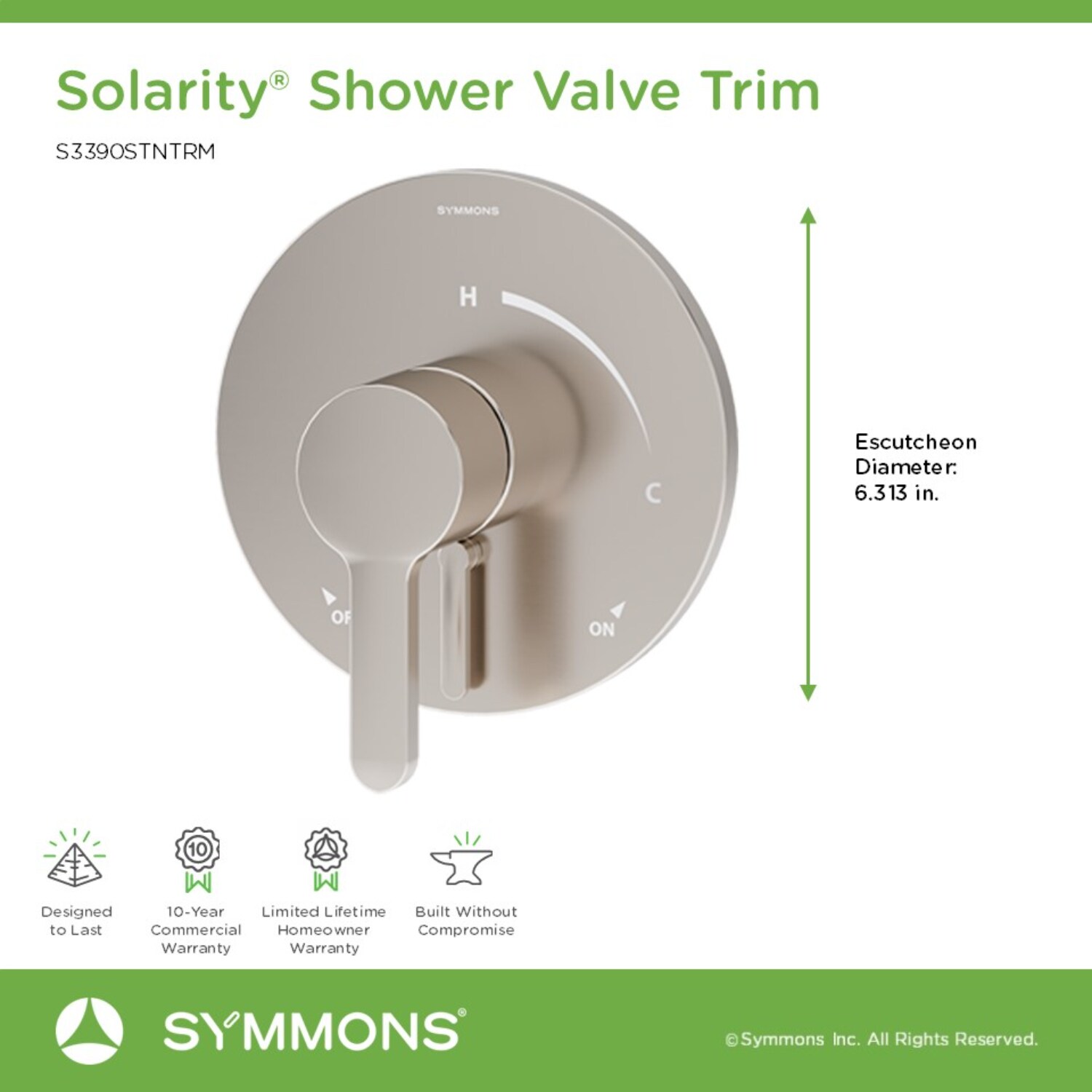 Symmons S3390STNTRM Shower-Handles - View #2