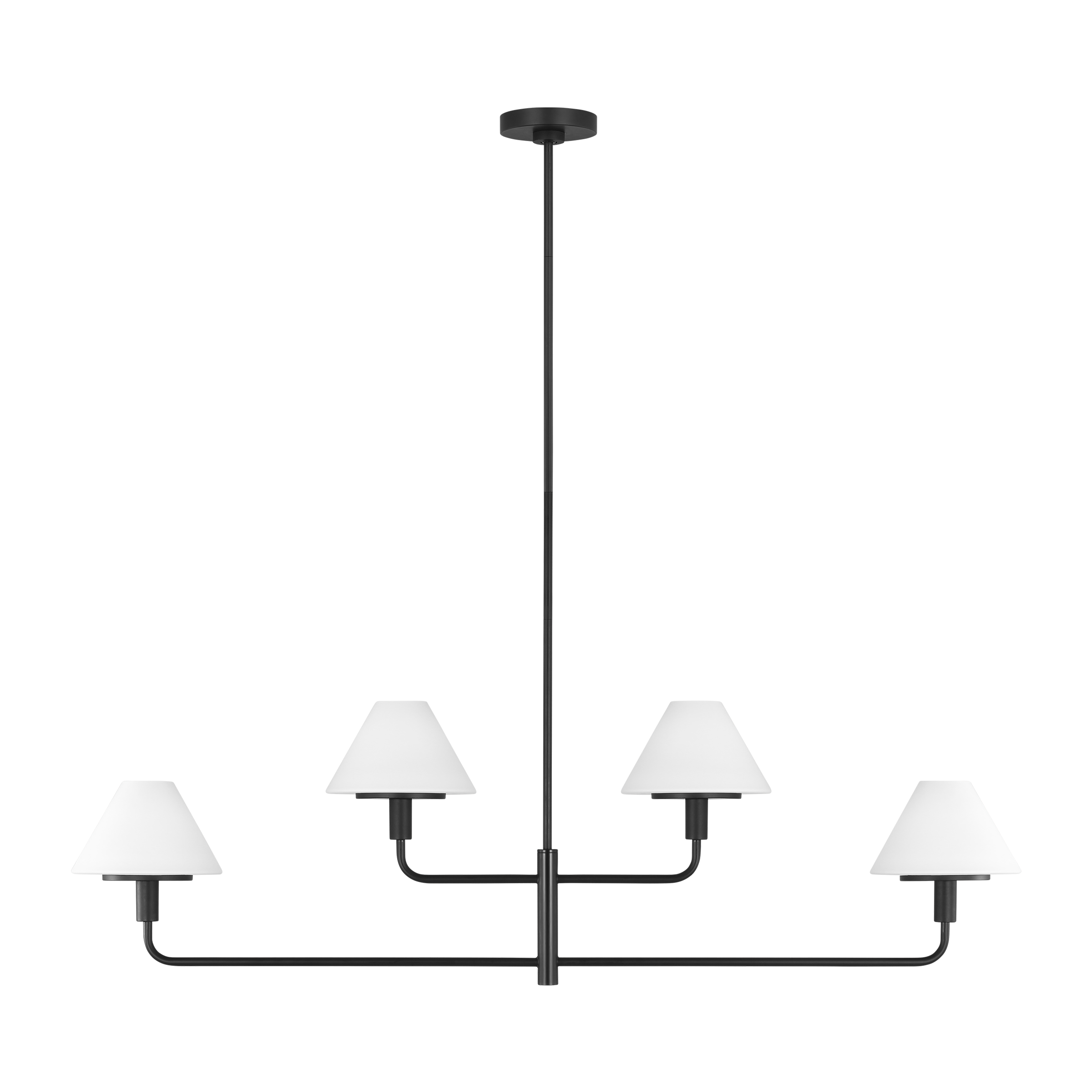 Generation Lighting GLC1264MBK Kennan Four Light Chandelier