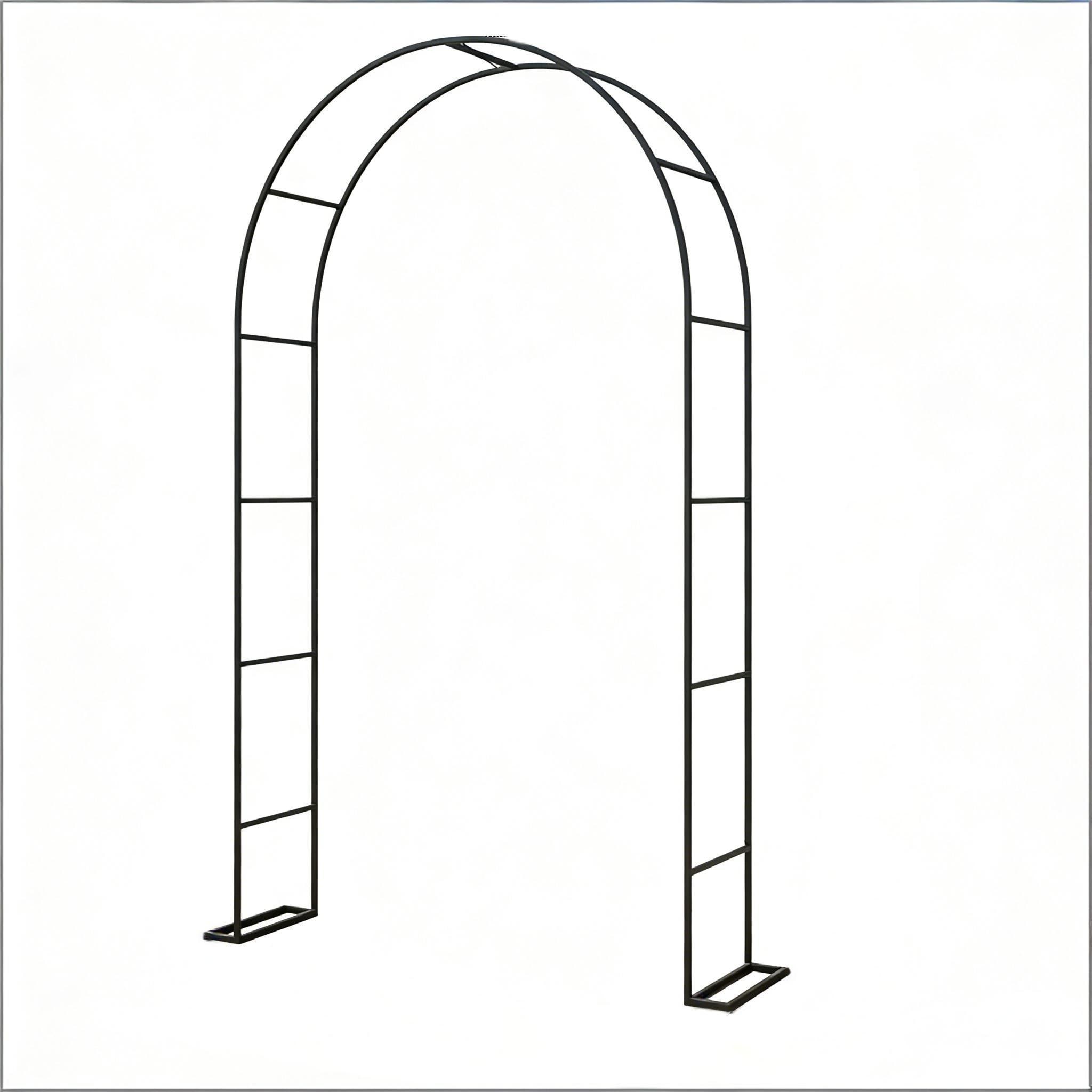 WOQWOQ Outdoor Arbor Trellis Wedding Arch Stand for Garden Pathway
