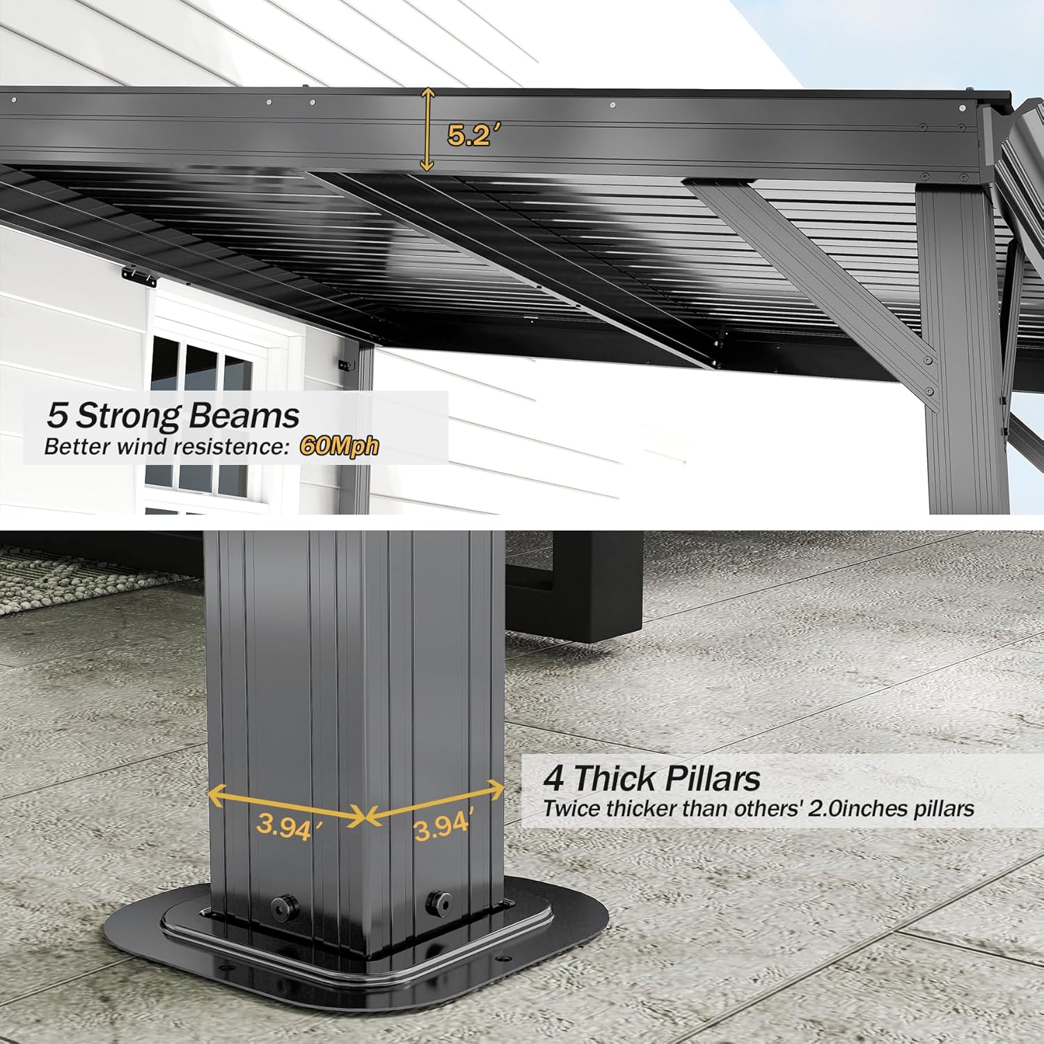 LUXEYARD DS-X-W1859S00122 Wood-Resin-Gazebos - View #5