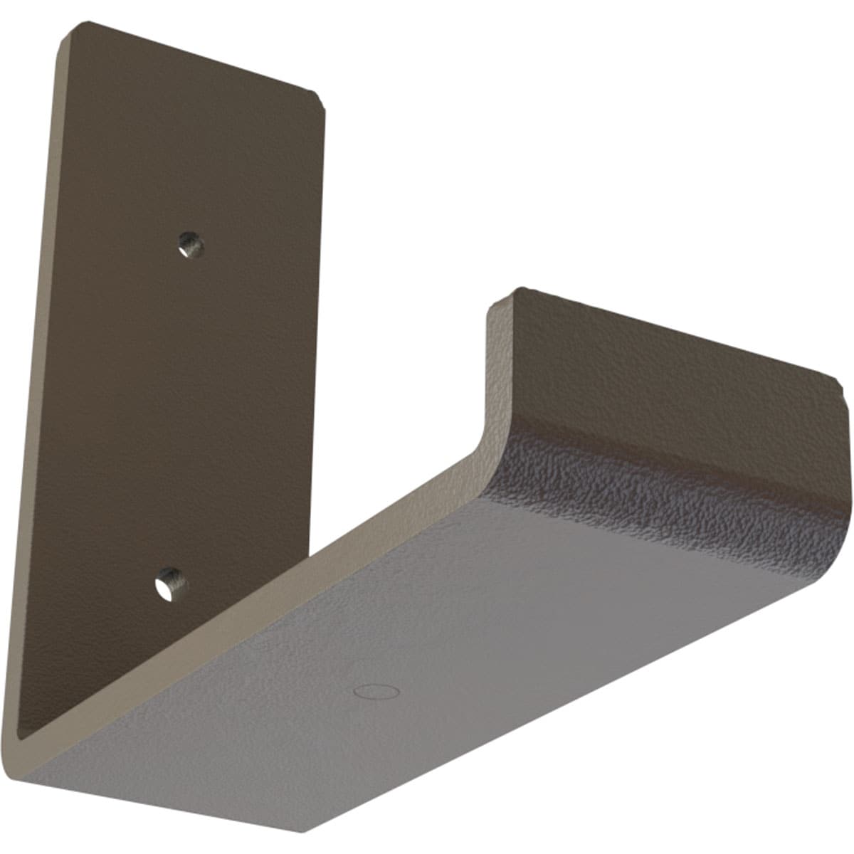 Ekena Millwork BKTM02X06X05HSHBR Steel Hanging Shelf 6-in x 2-in x 5.5-in Brown Steel Mounting bracket