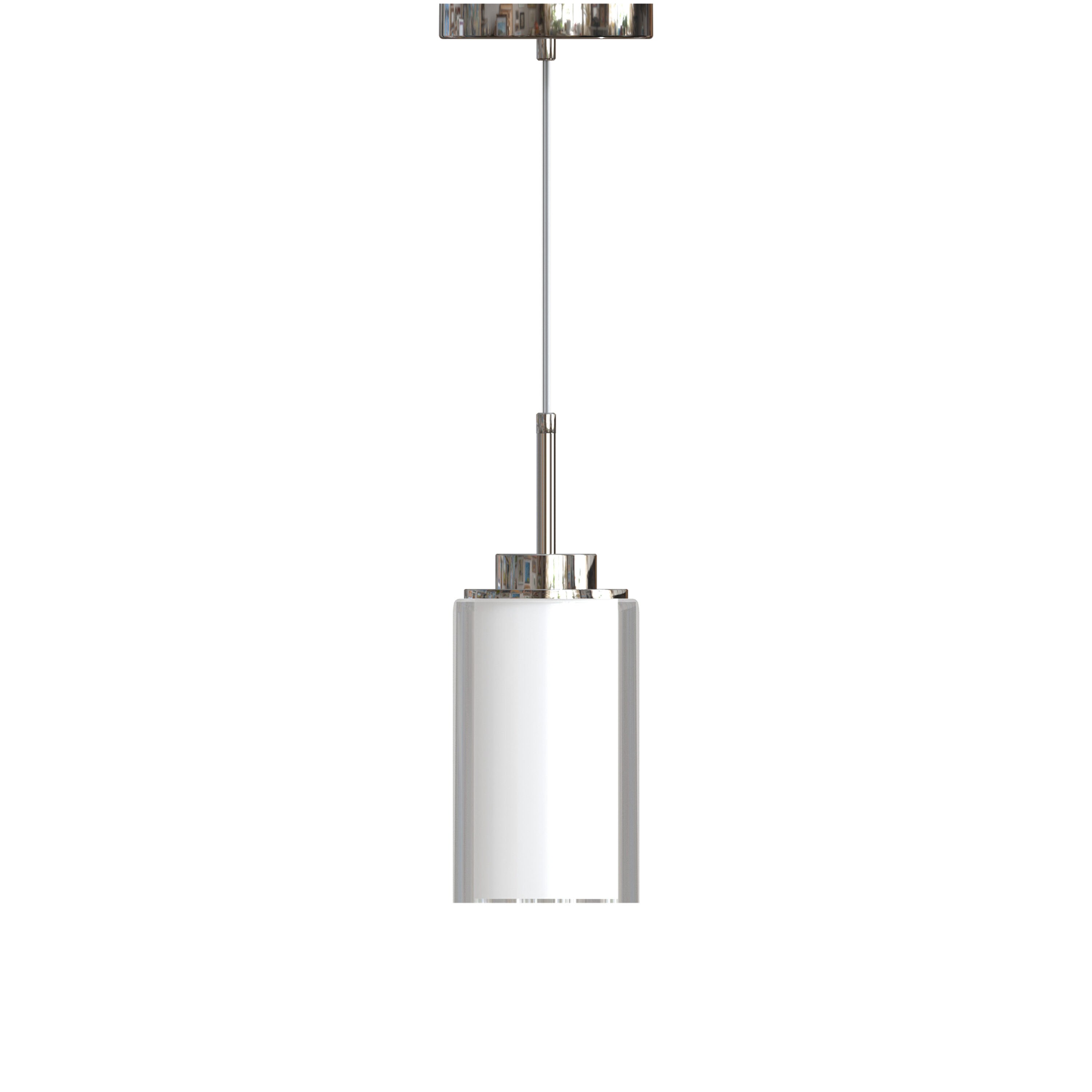 Ambiate LW07273 Clear Modern/contemporary Clear glass Cylinder Hanging Pendant light
