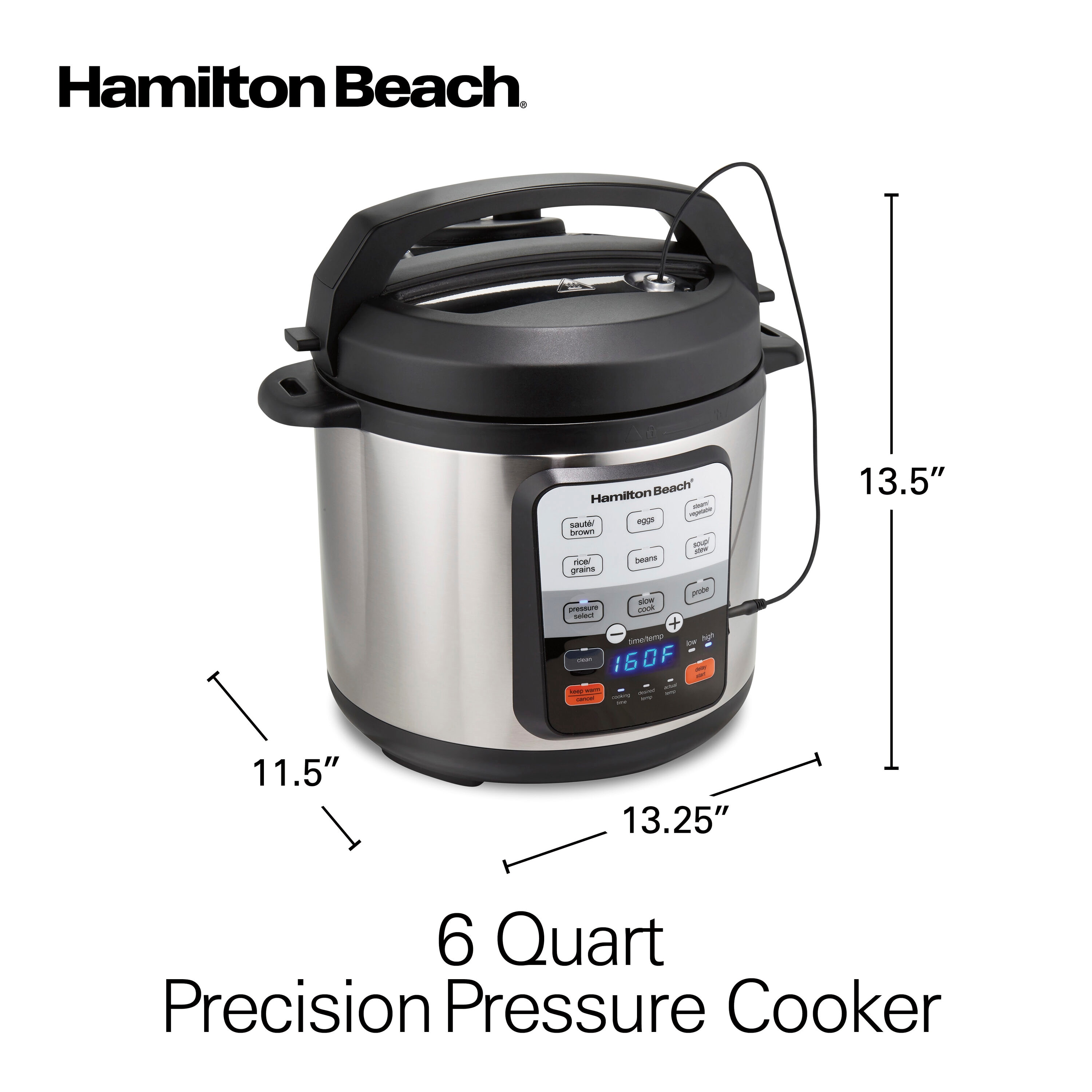Hastings Home 6-Quart Programmable Electric Pressure Cooker in the Electric Pressure  Cookers department at