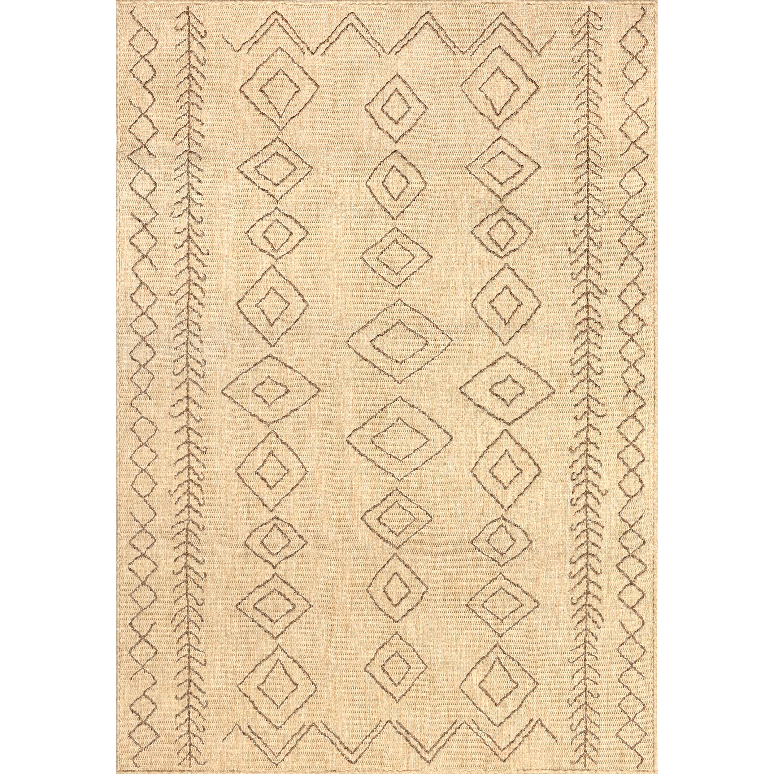 nuLOOM Serna Outdoor Area Rug, 6' 3 x 9