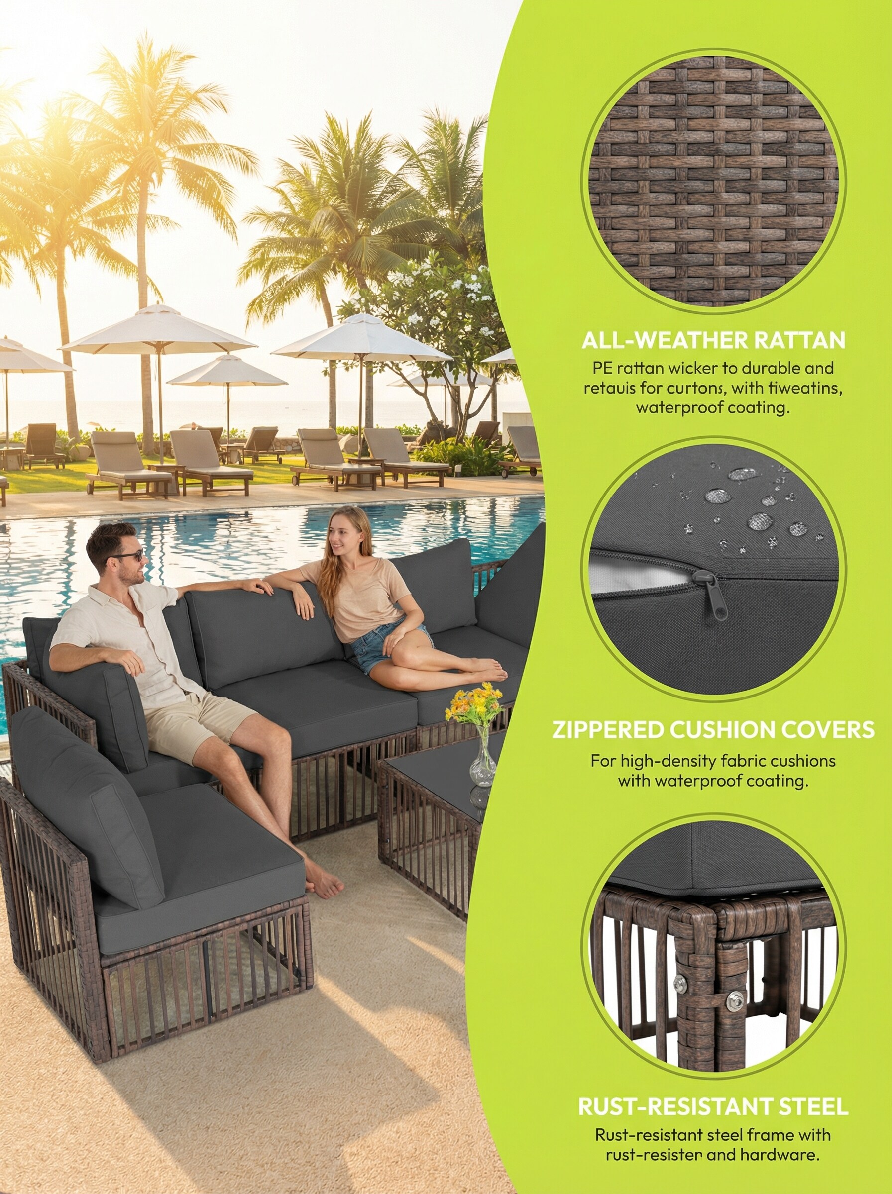 CESICIA PAC-A49 Patio-Conversation-Sets - View #2