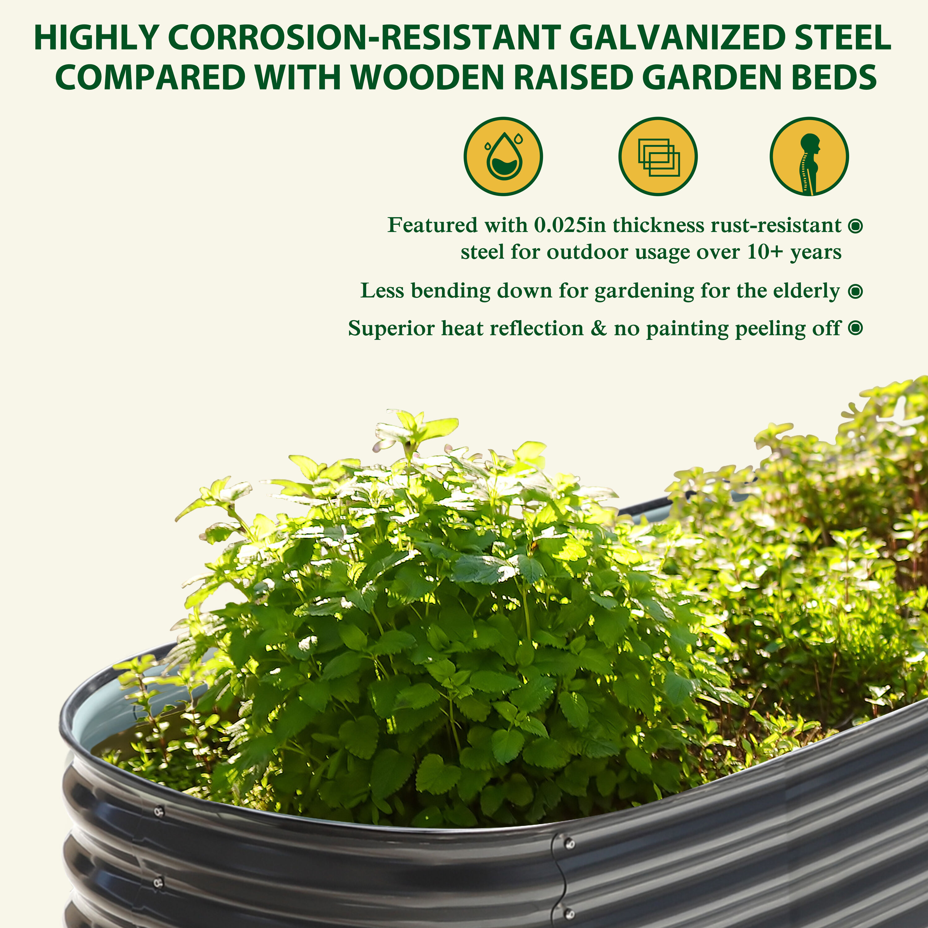 VEIKOUS PG0102-82-03GY Raised-Garden-Beds - View #6